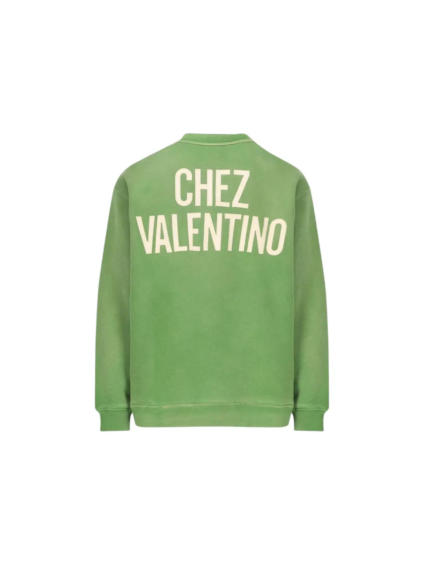 Мужской свитшот с вышивкой Valentino — изображение 2 из 3, зеленый