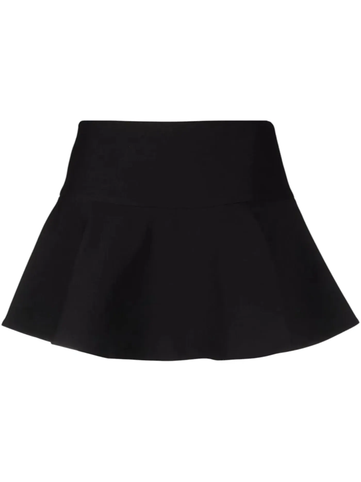 Женская мини-юбка с эффектом расклешения Valentino — изображение 1 из 1, черный