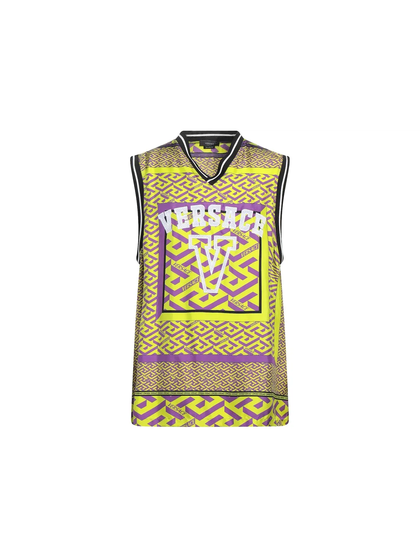 Мужской топ-майка с принтом Versace 78 — изображение 1 из 2, зеленый/мульти