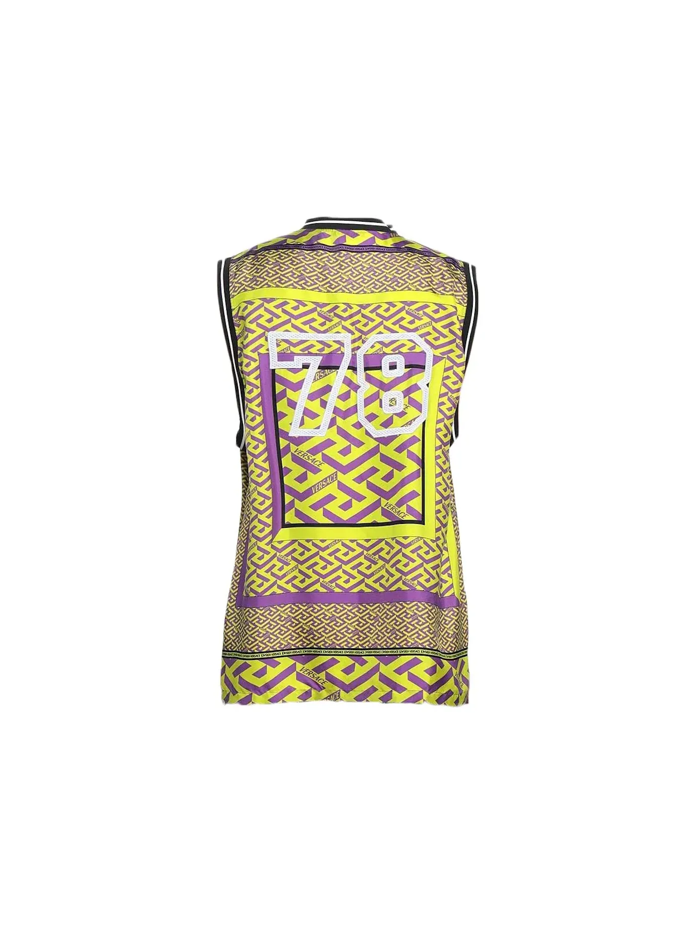 Мужской топ-майка с принтом Versace 78 — изображение 2 из 2, зеленый/мульти