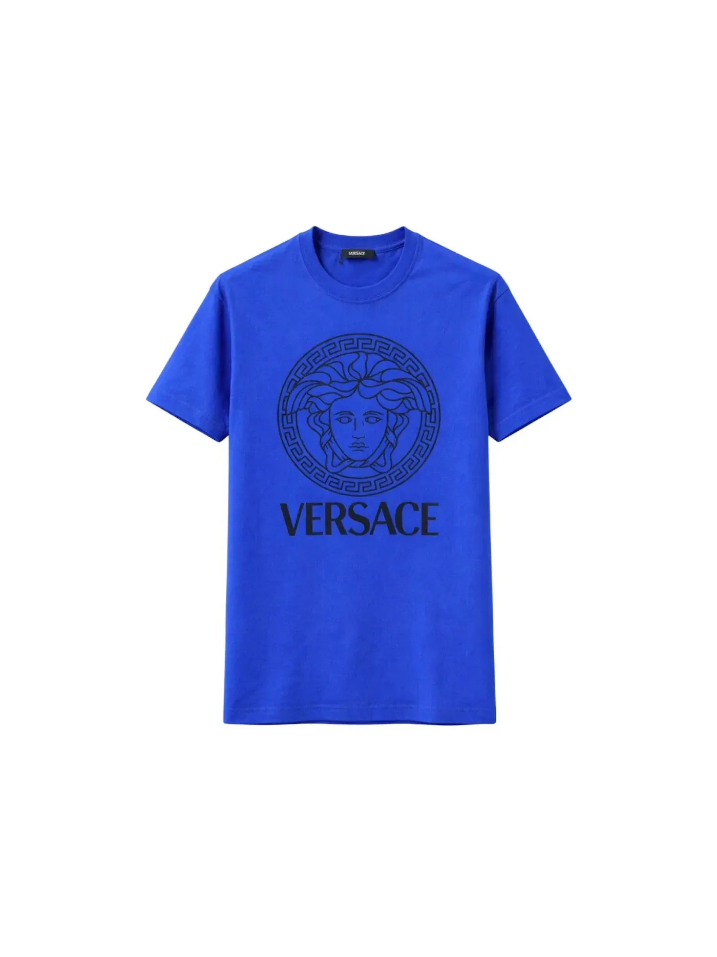 Мужская футболка с принтом Versace T-Shirt — изображение 1 из 2, синий