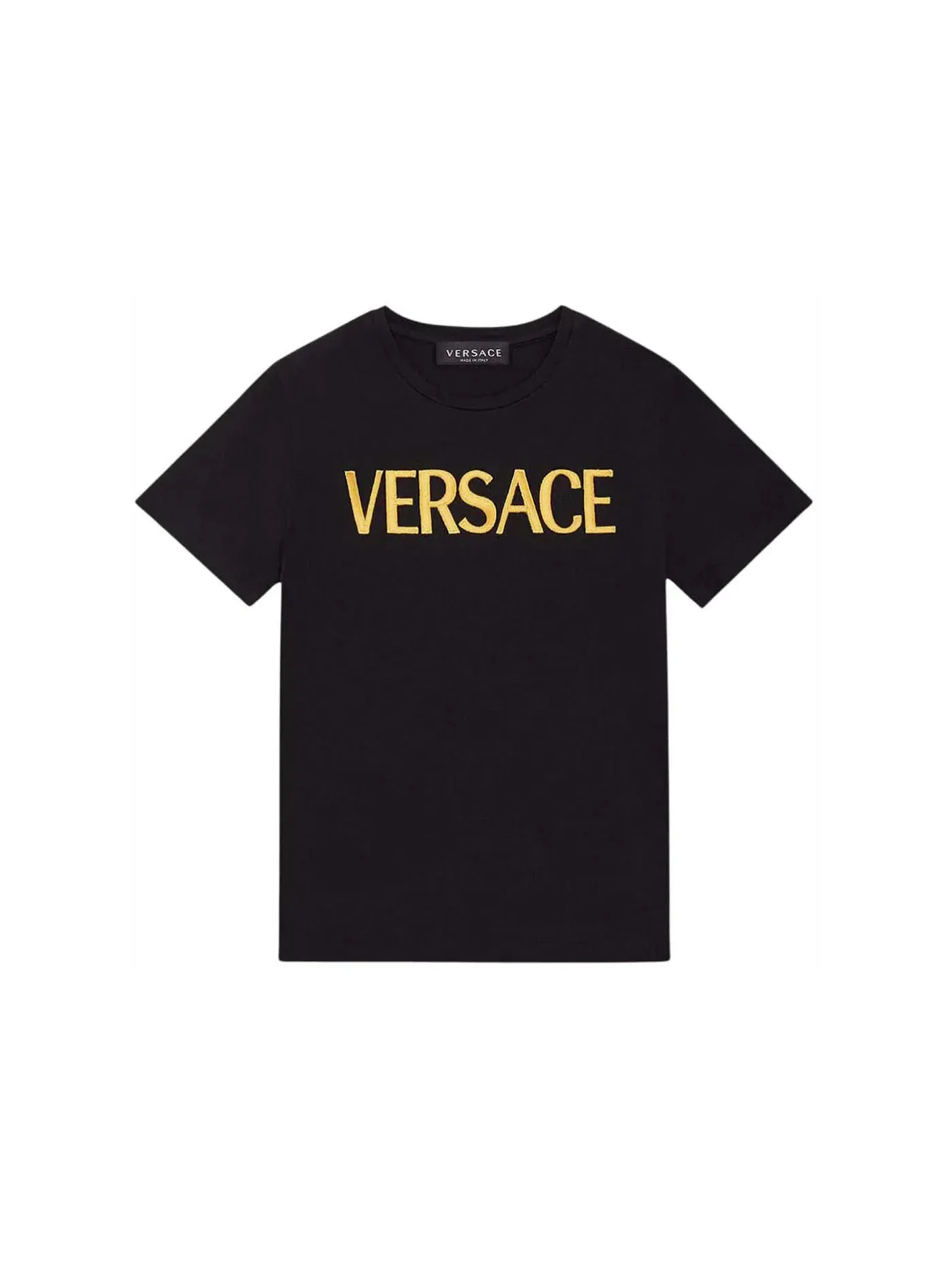 Мужская футболка с вышивкой Versace — изображение 1 из 1, черный