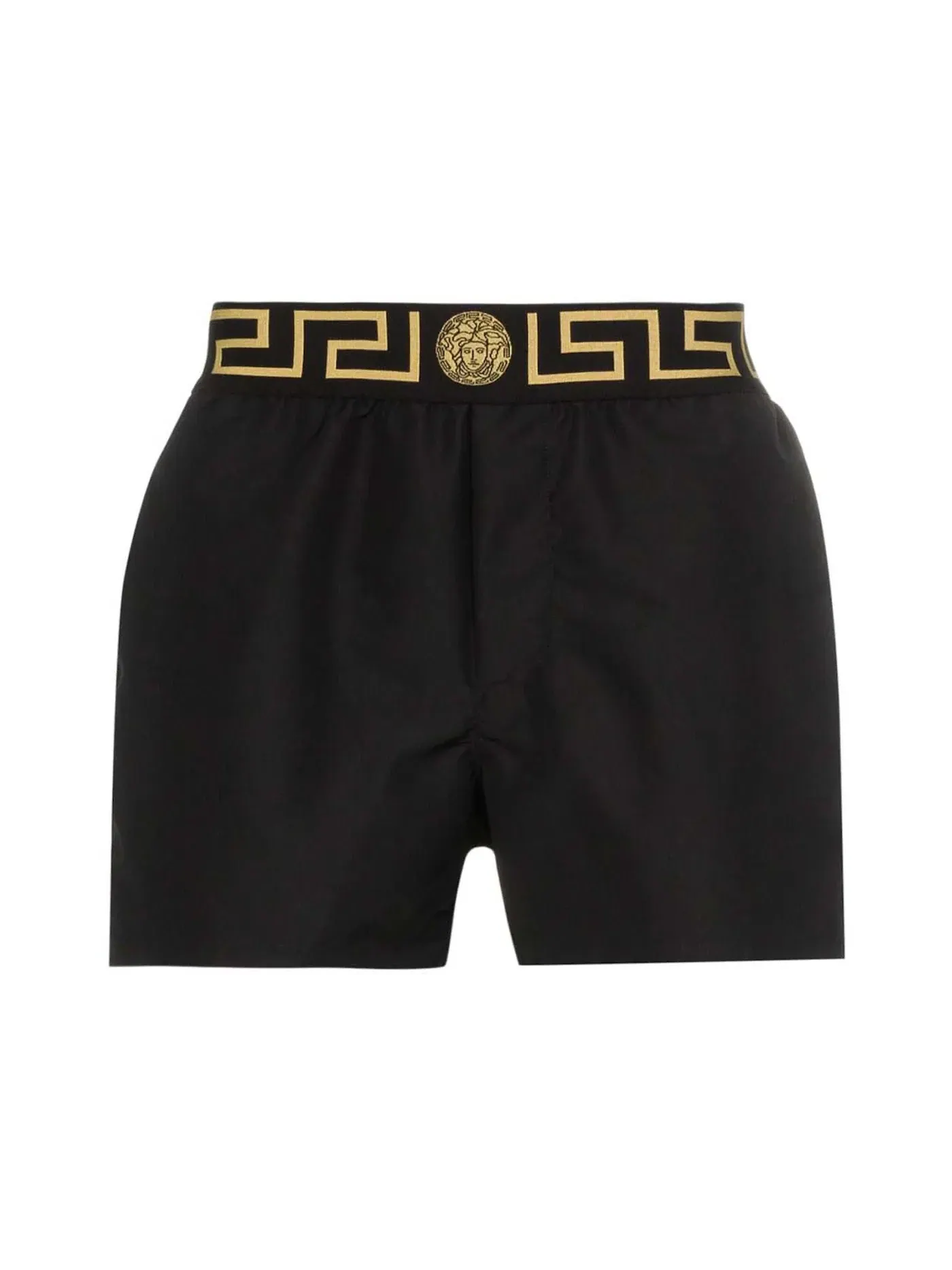 Мужские шорты с принтом Greca Print Versace — изображение 1 из 1, черный
