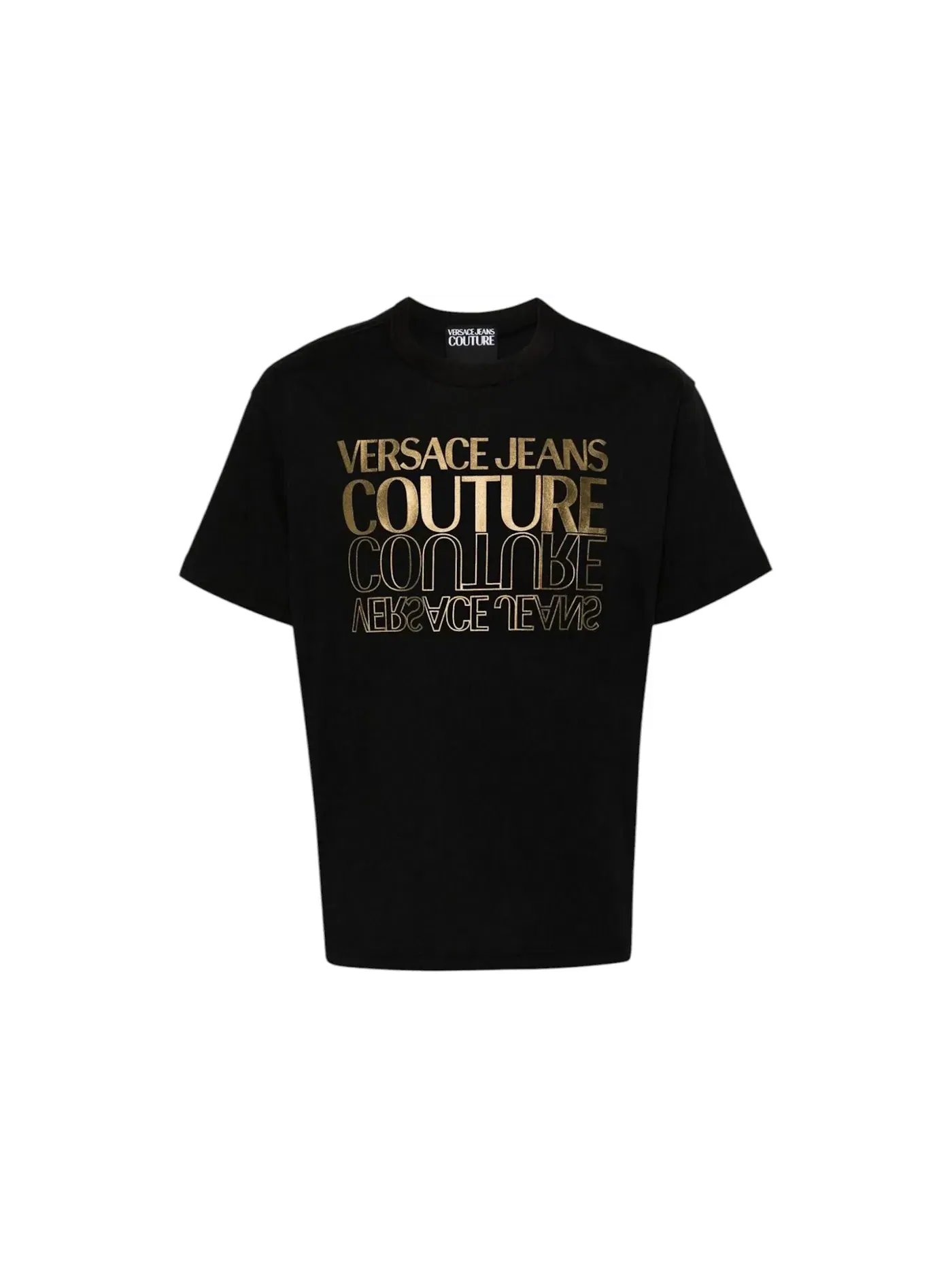 Мужская футболка с принтом Versace Jeans Couture Logo — изображение 1 из 1, черный