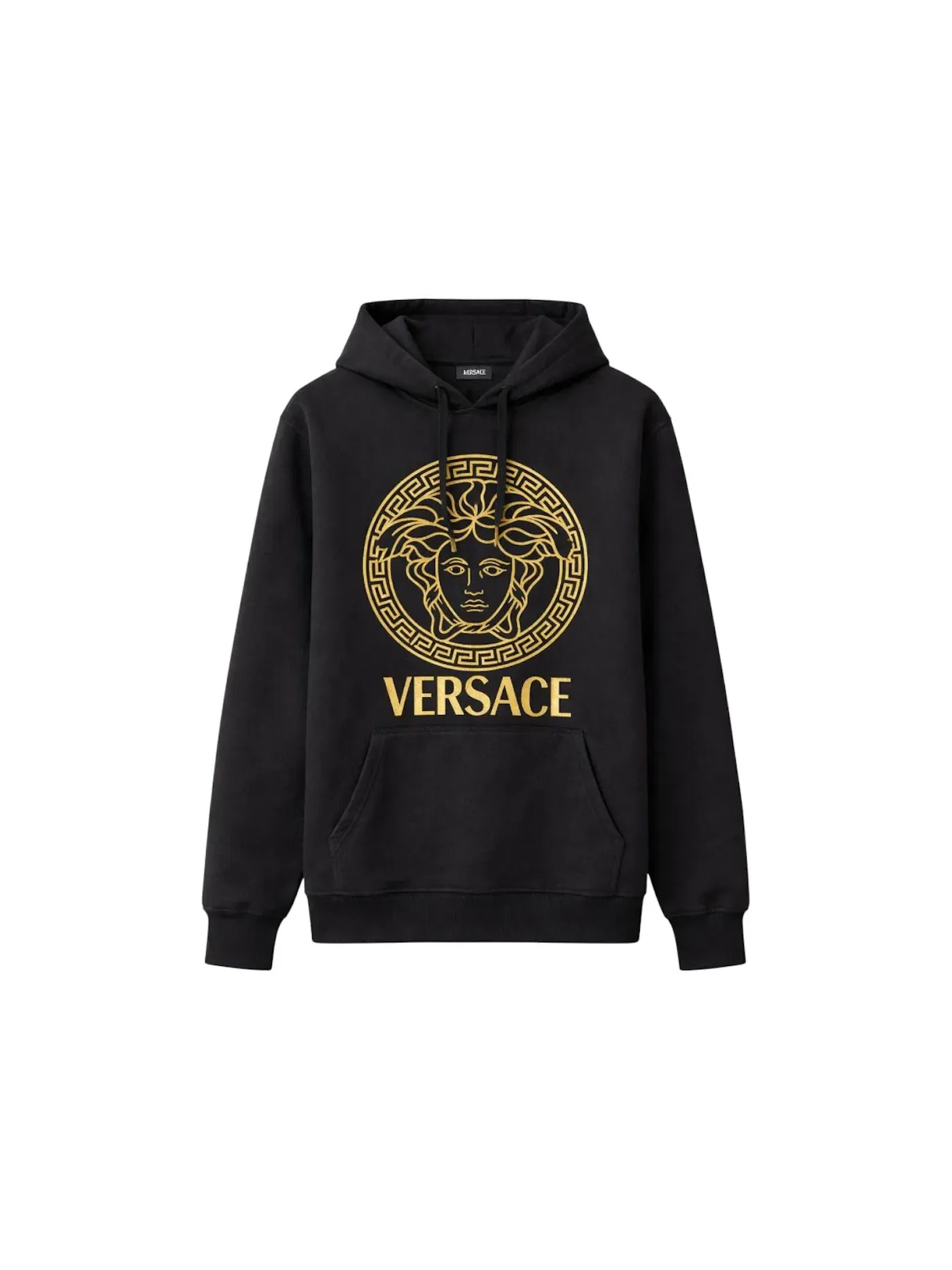 Мужской худи с принтом Medusa Versace — изображение 1 из 2, черный