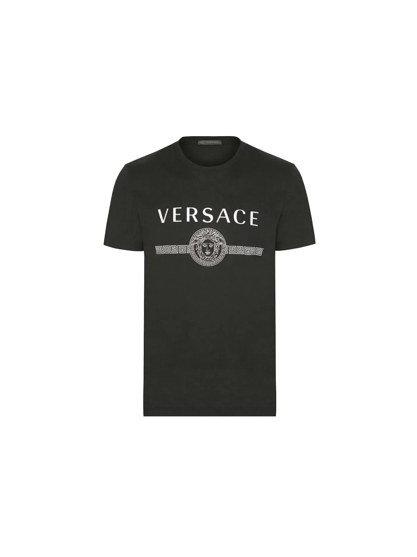 Мужская футболка с принтом Medusa Logo Versace — изображение 1 из 1, черный