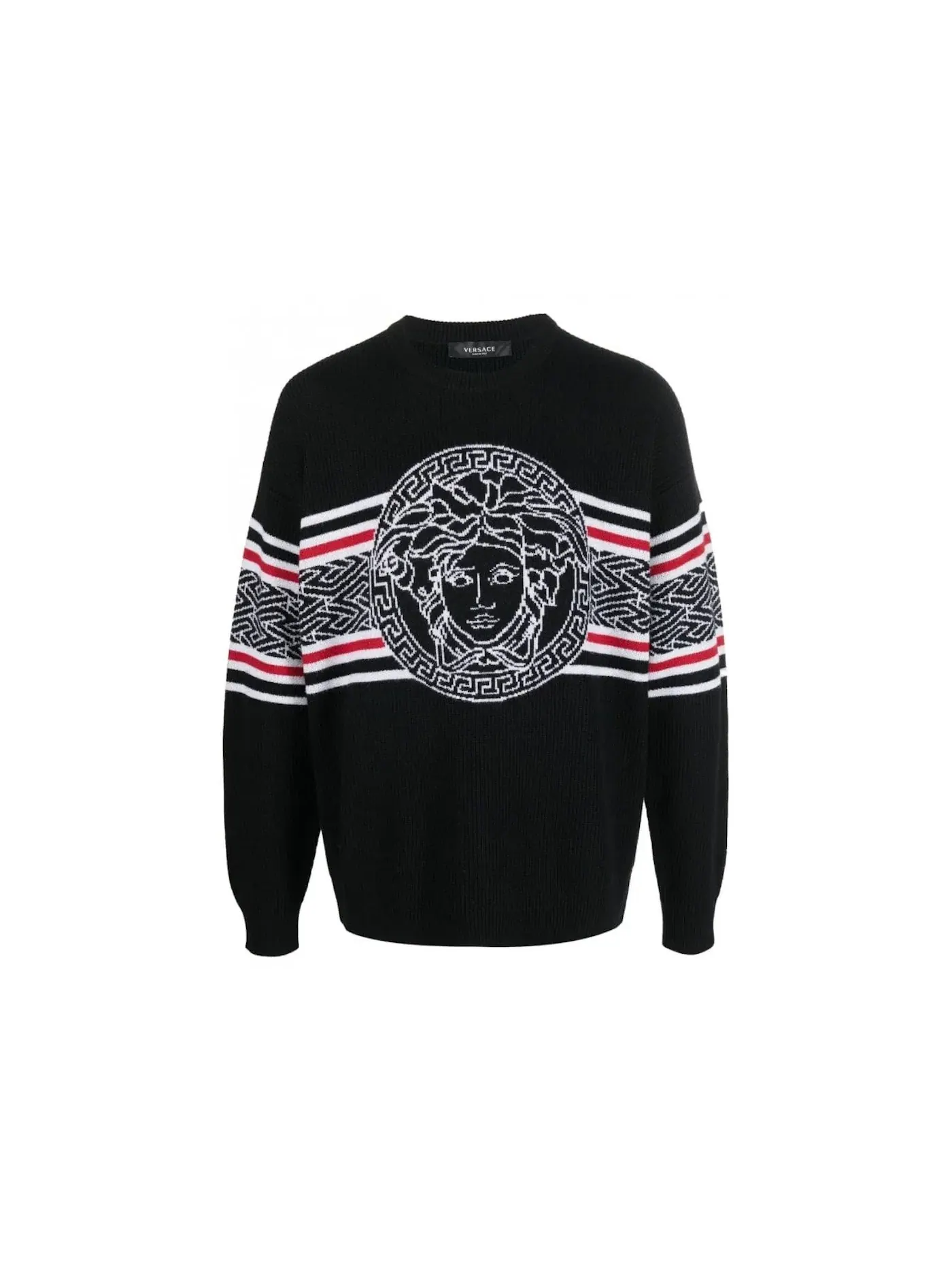 Мужской свитер с принтом Sweater Versace — изображение 1 из 2, черный