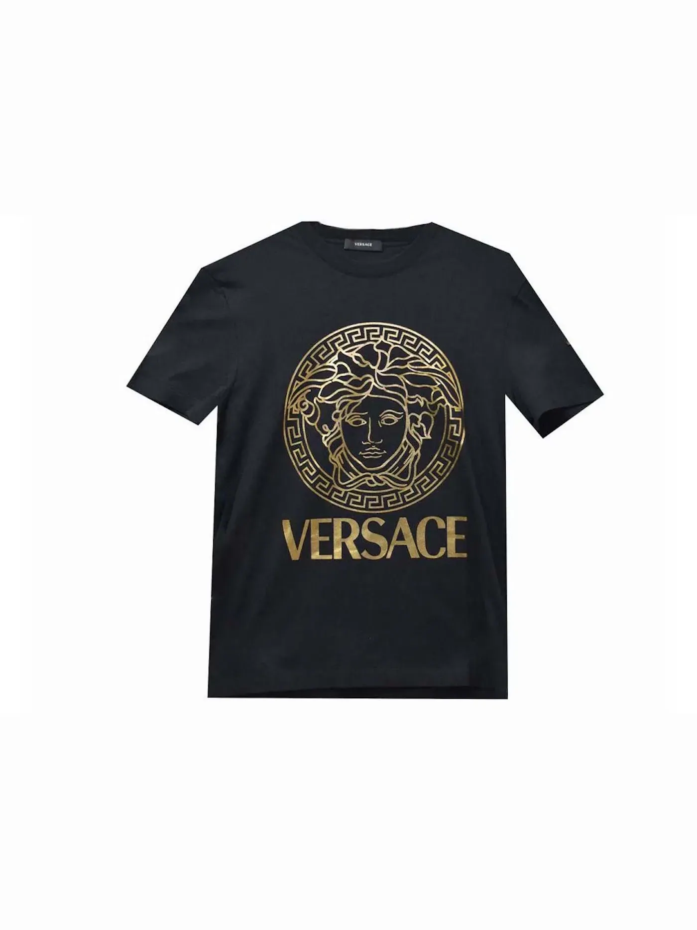 Мужская футболка с принтом Versace T-shirt — изображение 1 из 1, черный