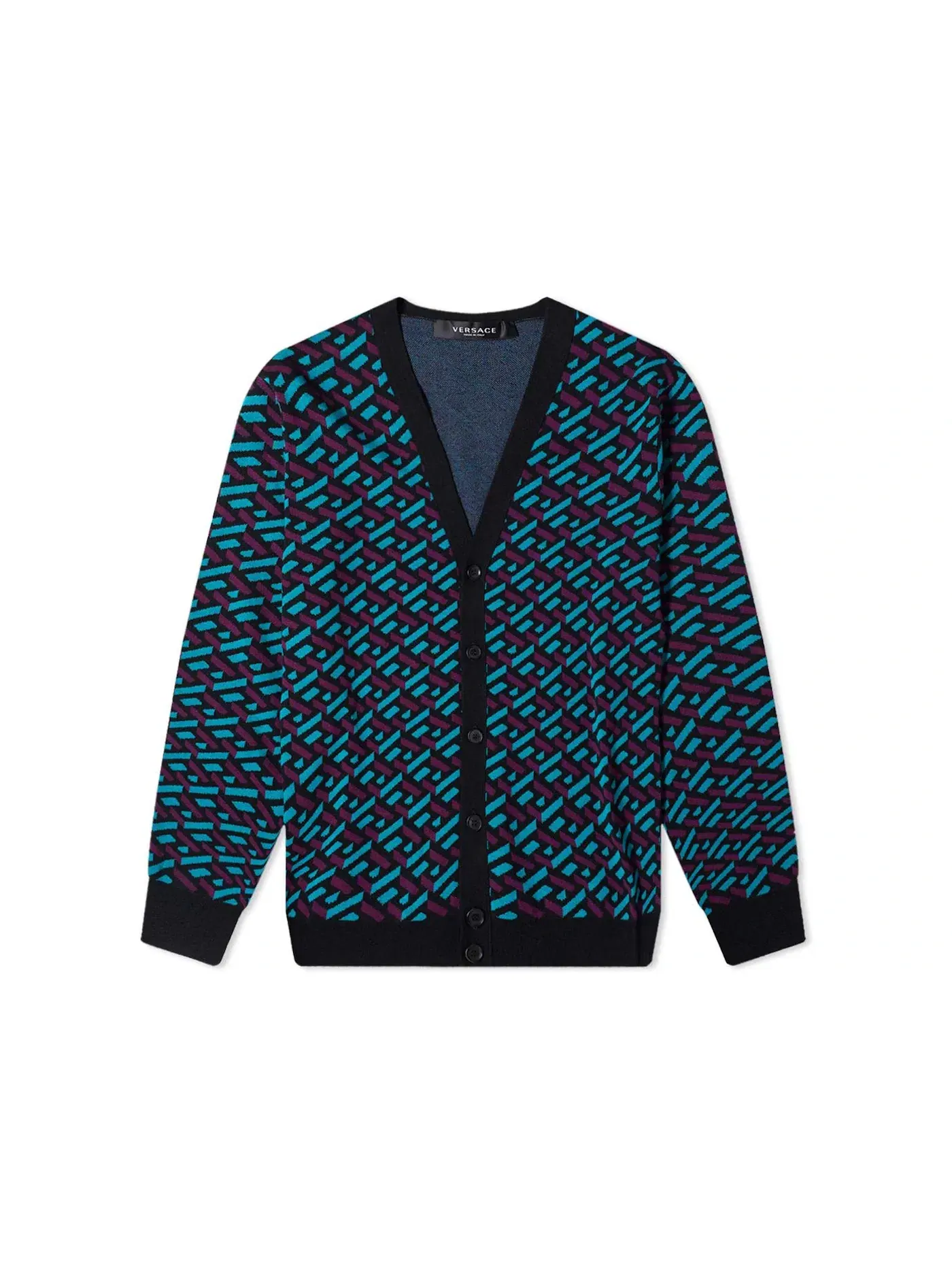 Мужской кардиган с принтом Monogram Geometric Versace