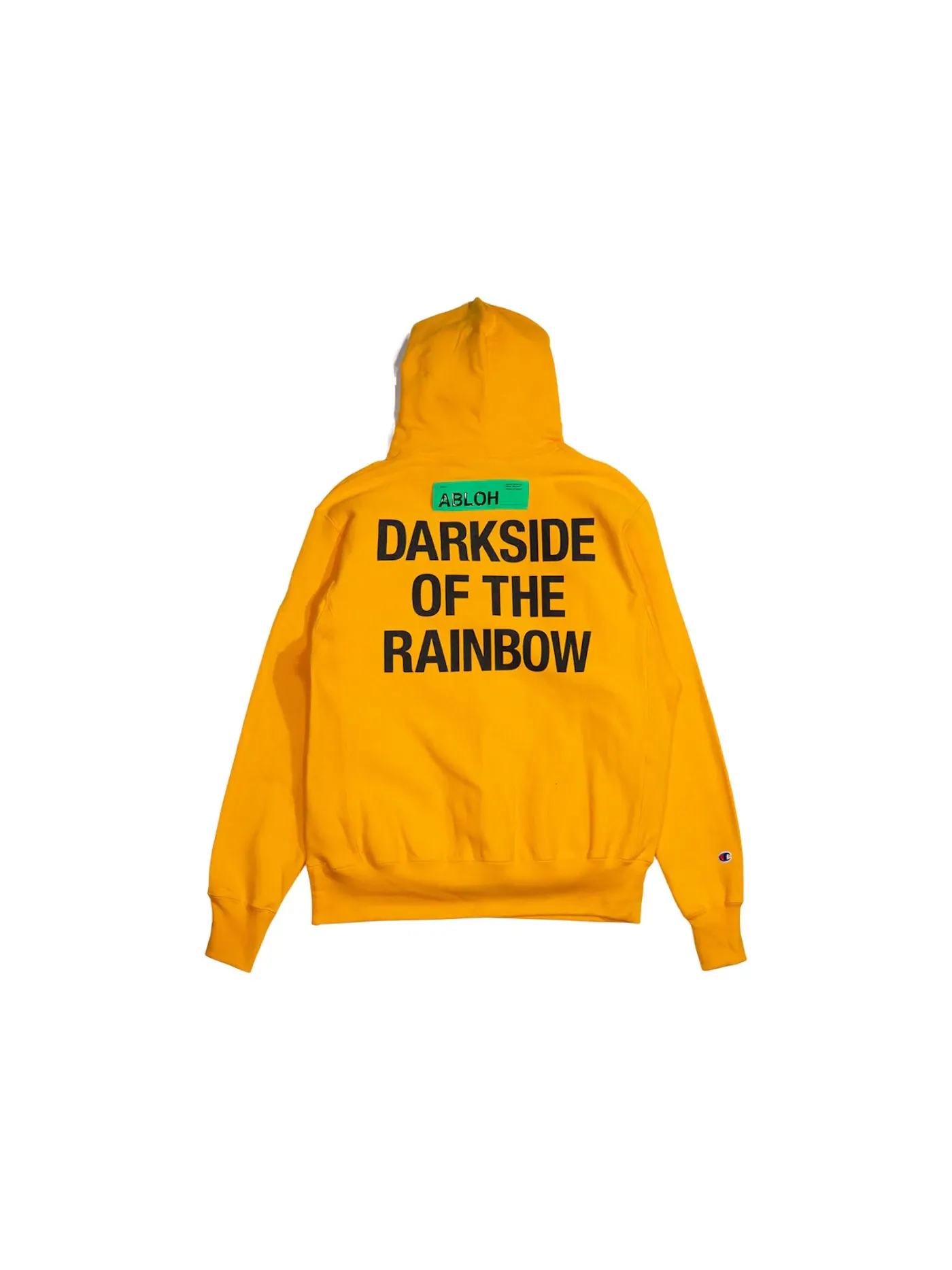Мужской худи с принтом Hoodie Virgil Abloh — изображение 2 из 2, оранжевый