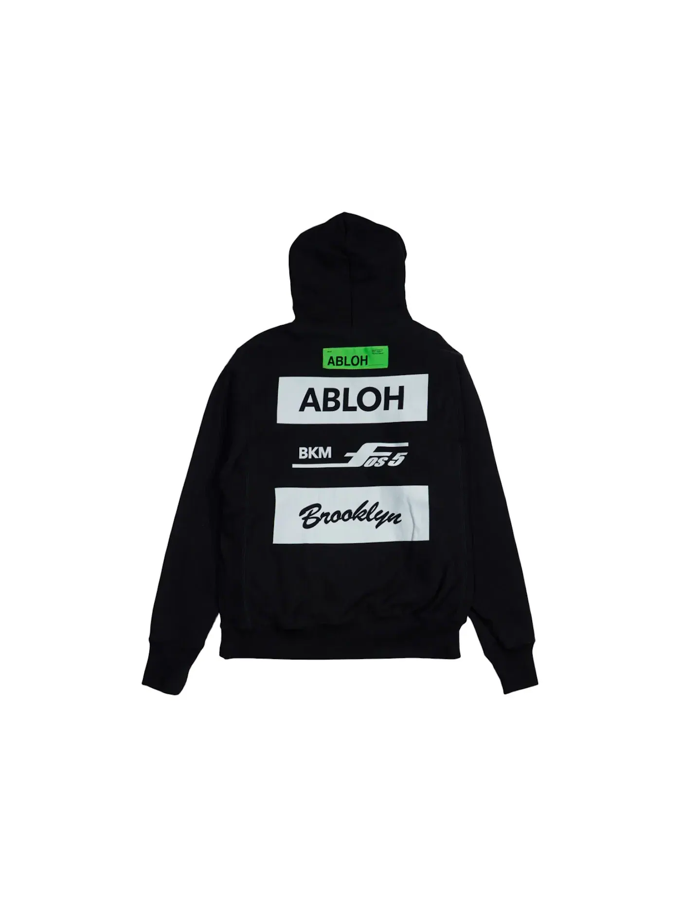 Мужская худи с принтом Virgil Abloh — изображение 2 из 2, черный