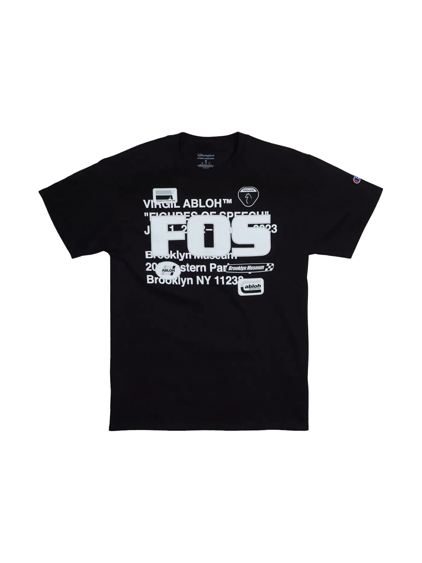 Мужская футболка с принтом Virgil Abloh Brooklyn Museum FOS Abloh BKM T-shirt