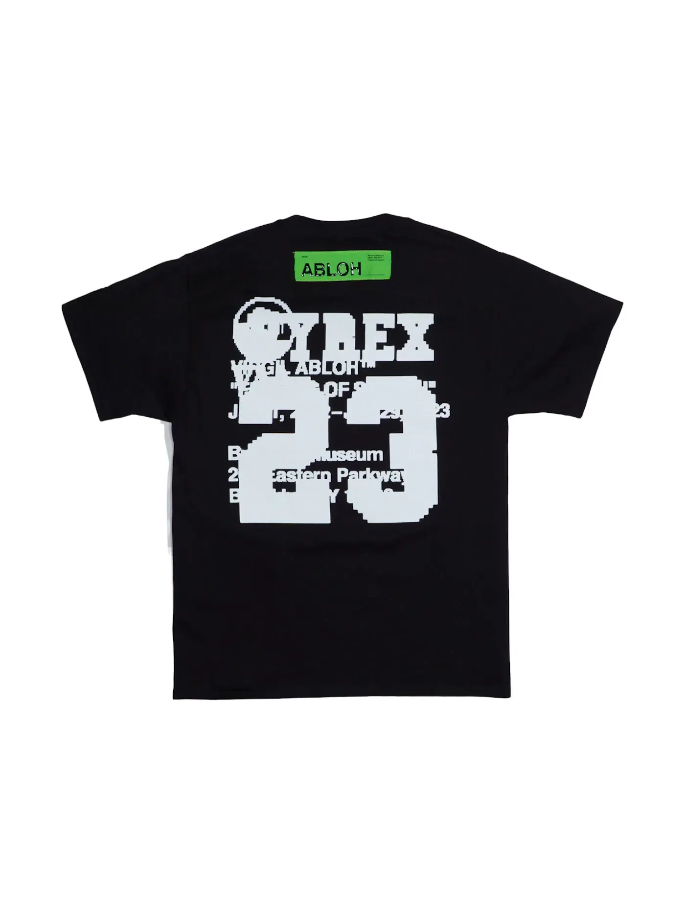 Мужская футболка с принтом Virgil Abloh T-shirt — изображение 2 из 2, черный