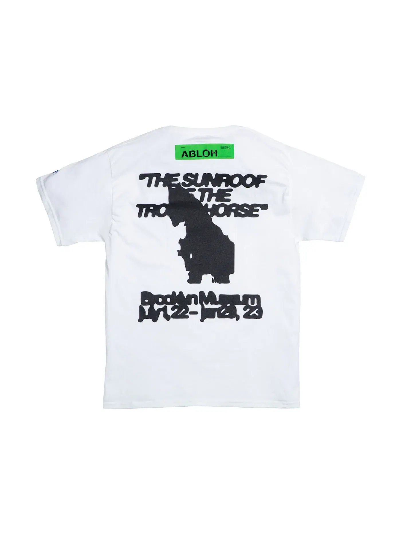 Мужская футболка с принтом Virgil Abloh Brooklyn Museum FOS Trojan Horse Virgil Abloh — изображение 2 из 2, белый