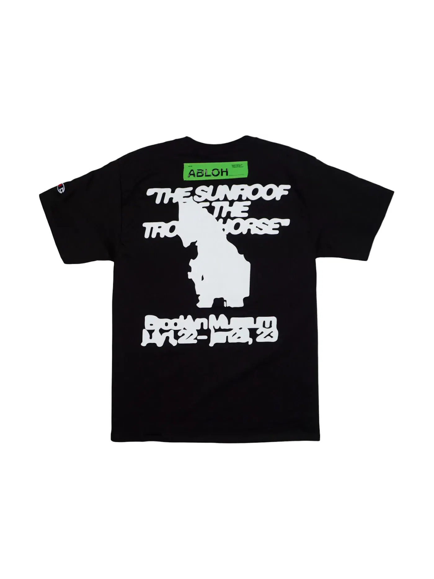 Мужская футболка с принтом Virgil Abloh Brooklyn Museum FOS Trojan Horse T-shirt — изображение 2 из 2, черный