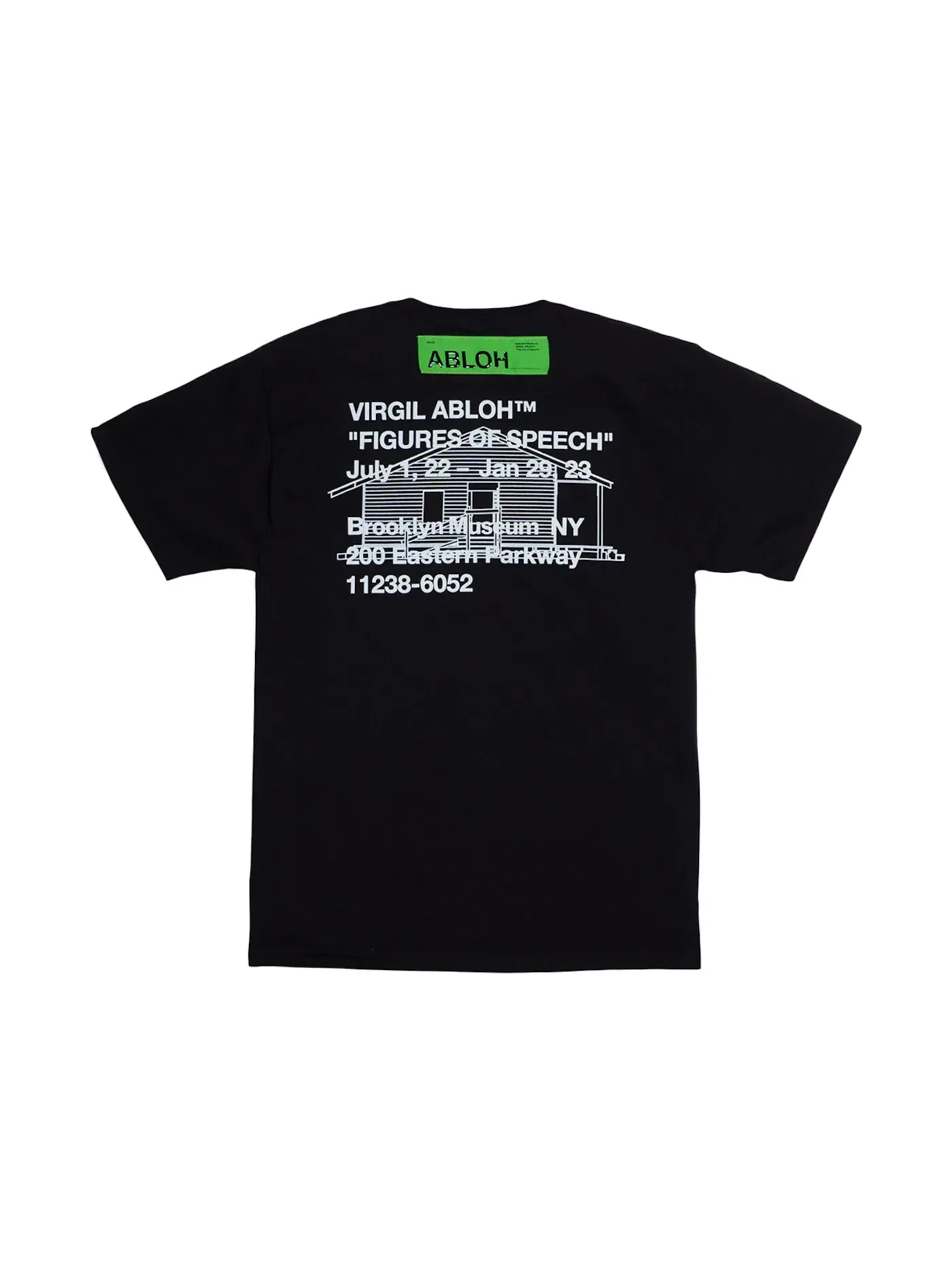 Мужская футболка с принтом T-shirt Virgil Abloh — изображение 2 из 2, черный