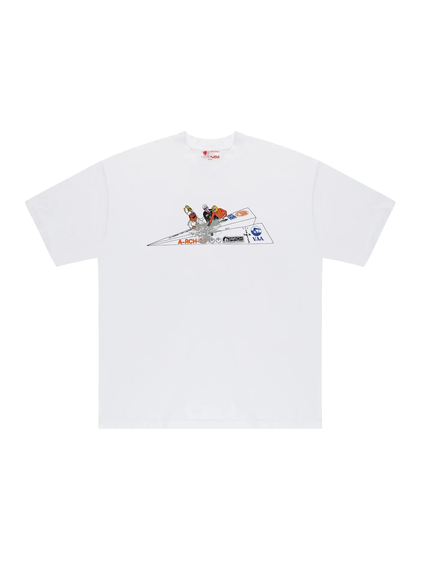 Мужская футболка с принтом Paper Plane Tee Virgil Abloh