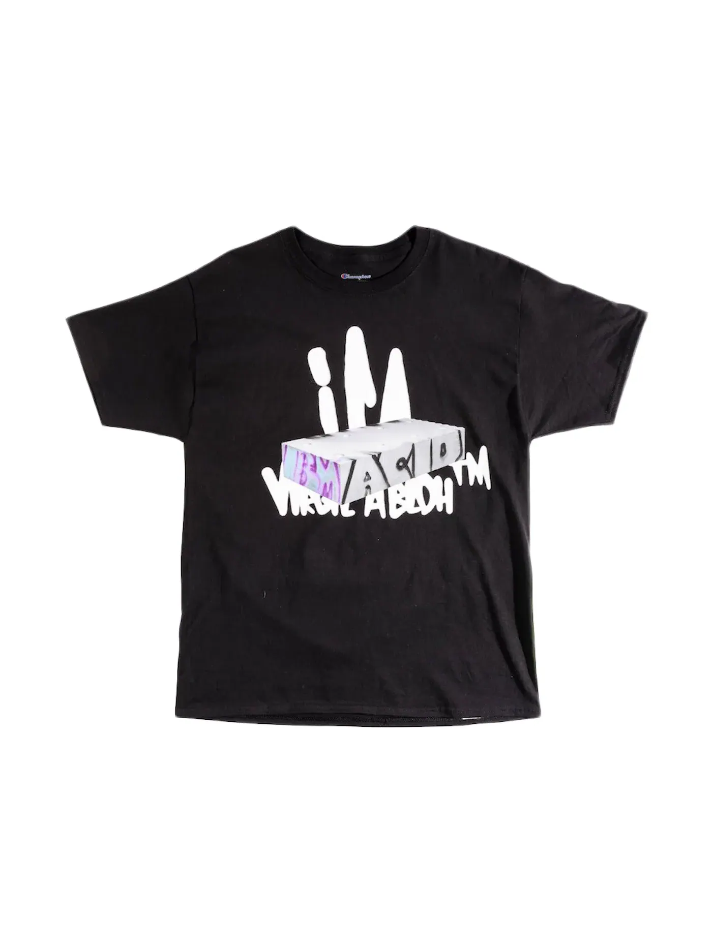 Мужская футболка с принтом Virgil Abloh ICA Graffiti T-shirt