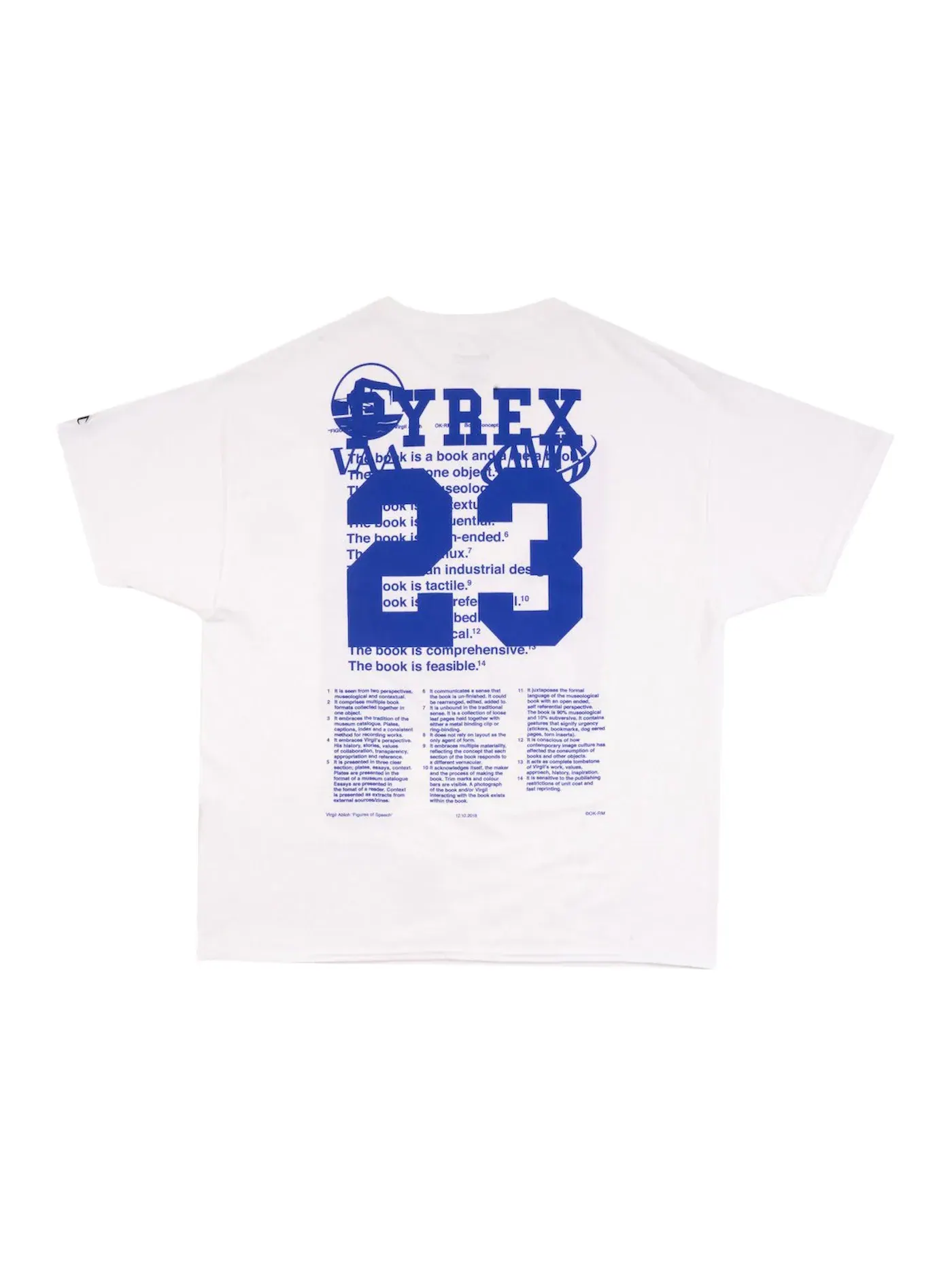 Мужская футболка с принтом T-shirt Virgil Abloh — изображение 2 из 2, белый
