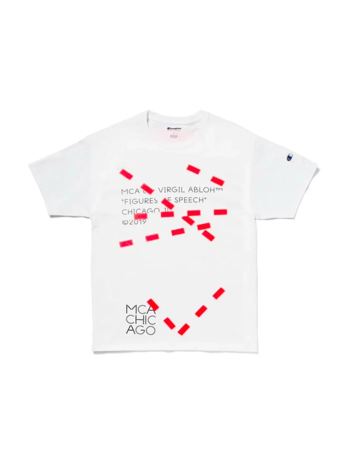 Мужская футболка с принтом Figures of Speech Lines Virgil Abloh