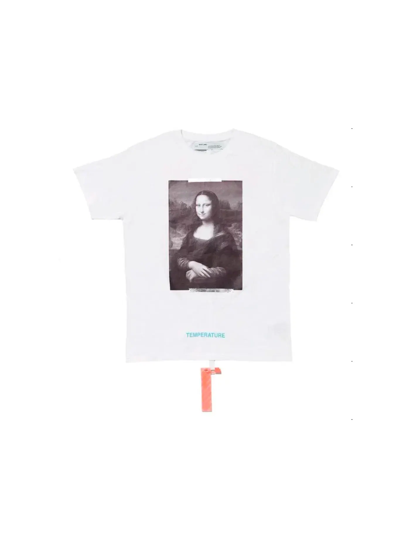 Мужская футболка с принтом Virgil Abloh MCA Figures of Speech OFF-WHITE Mona Lisa Tee