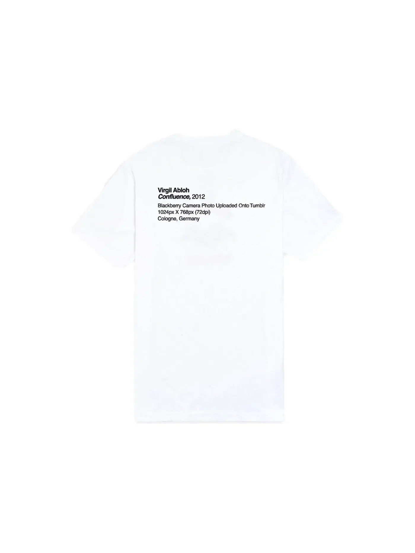 Мужская футболка с принтом Virgil Abloh Tee — изображение 2 из 2, белый