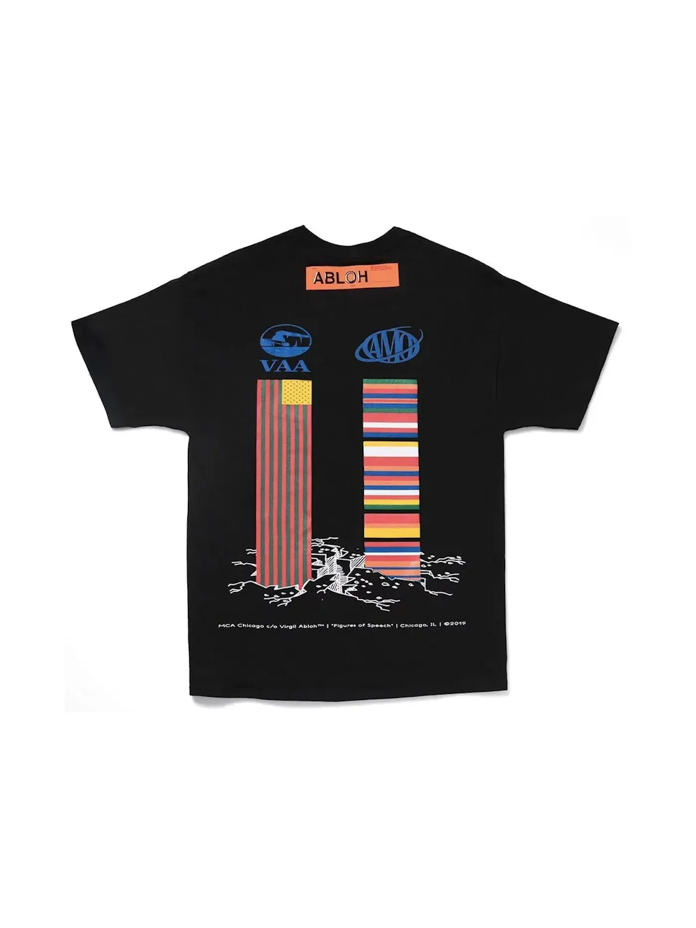 Мужская футболка с принтом Million Things Tee Virgil Abloh — изображение 2 из 2, черный