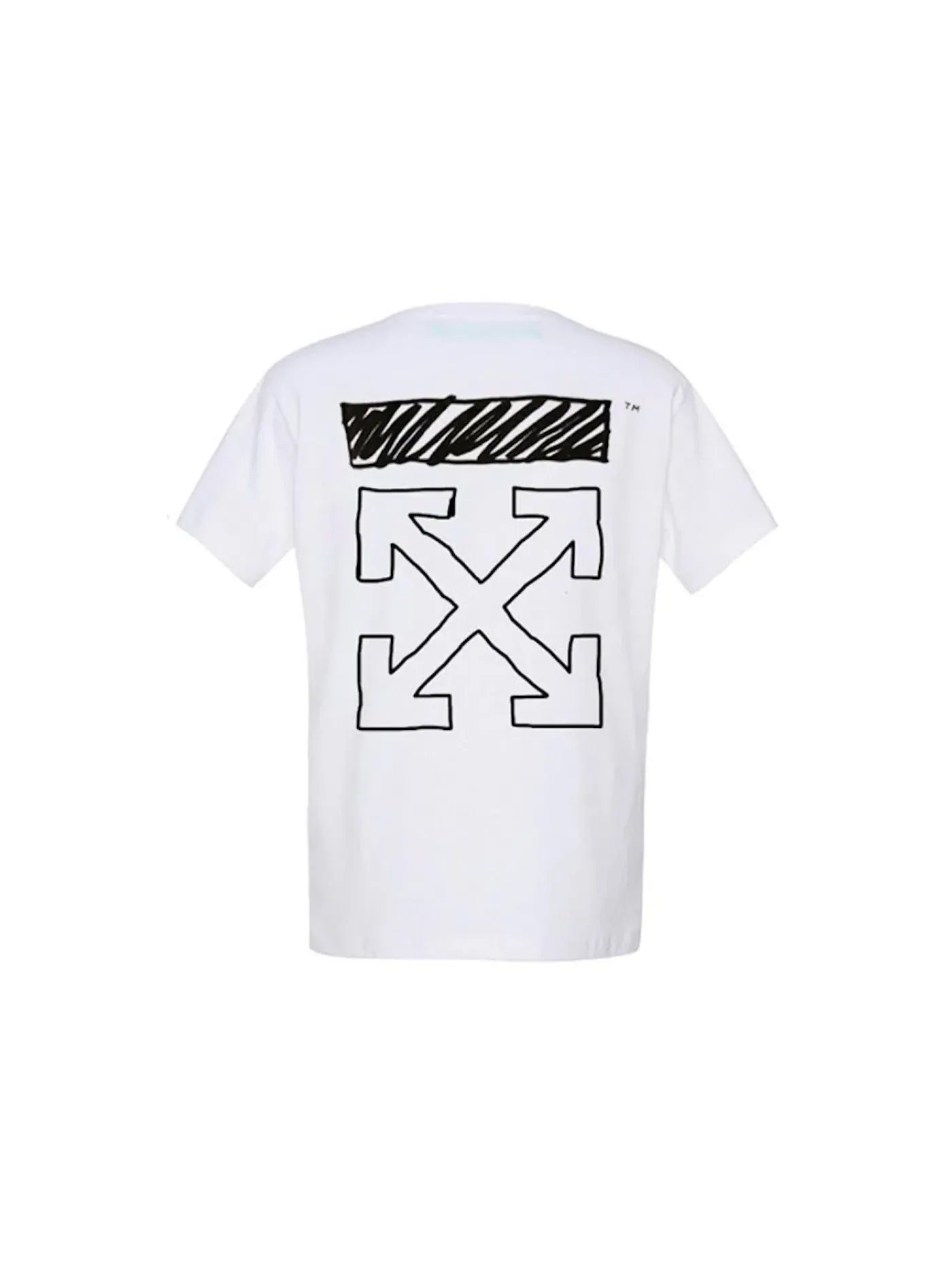Мужская футболка с принтом Tee Virgil Abloh — изображение 2 из 2, белый