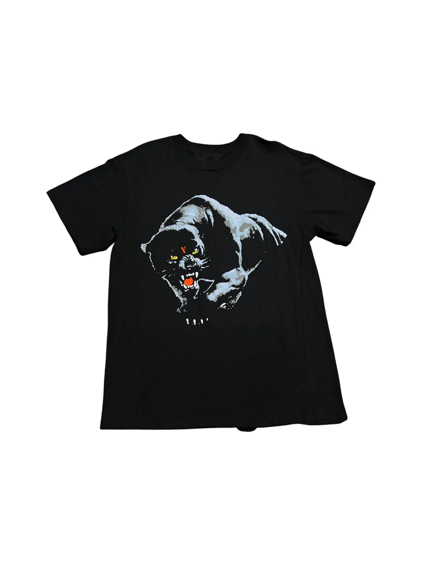 Мужская футболка с принтом Vlone T-shirt — изображение 2 из 2, черный