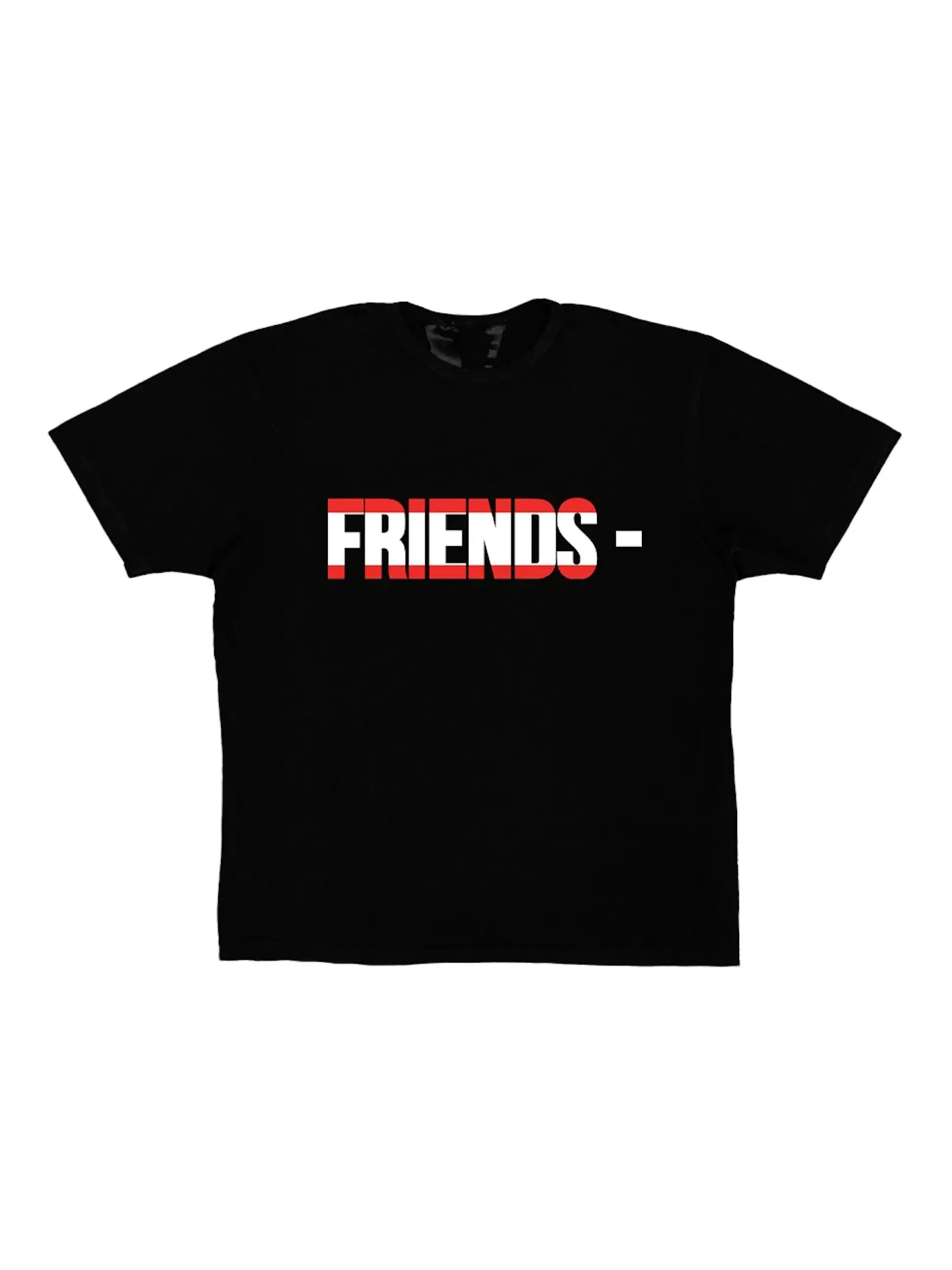 Мужская футболка с принтом Vlone FRIENDS AUT T-shirt — изображение 1 из 2, черный