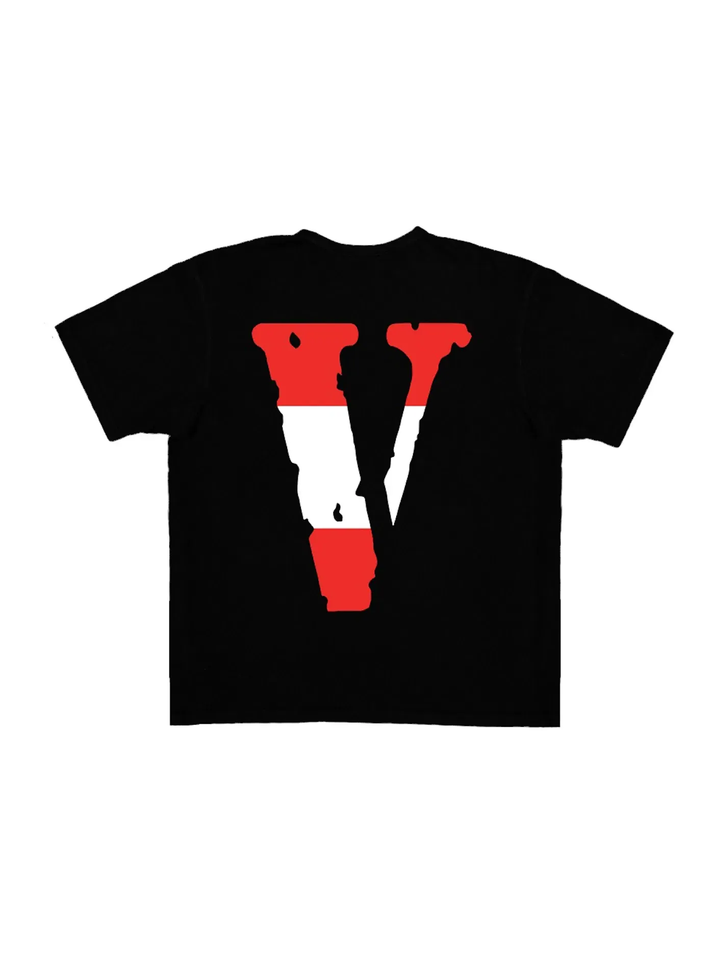 Мужская футболка с принтом Vlone FRIENDS AUT T-shirt — изображение 2 из 2, черный