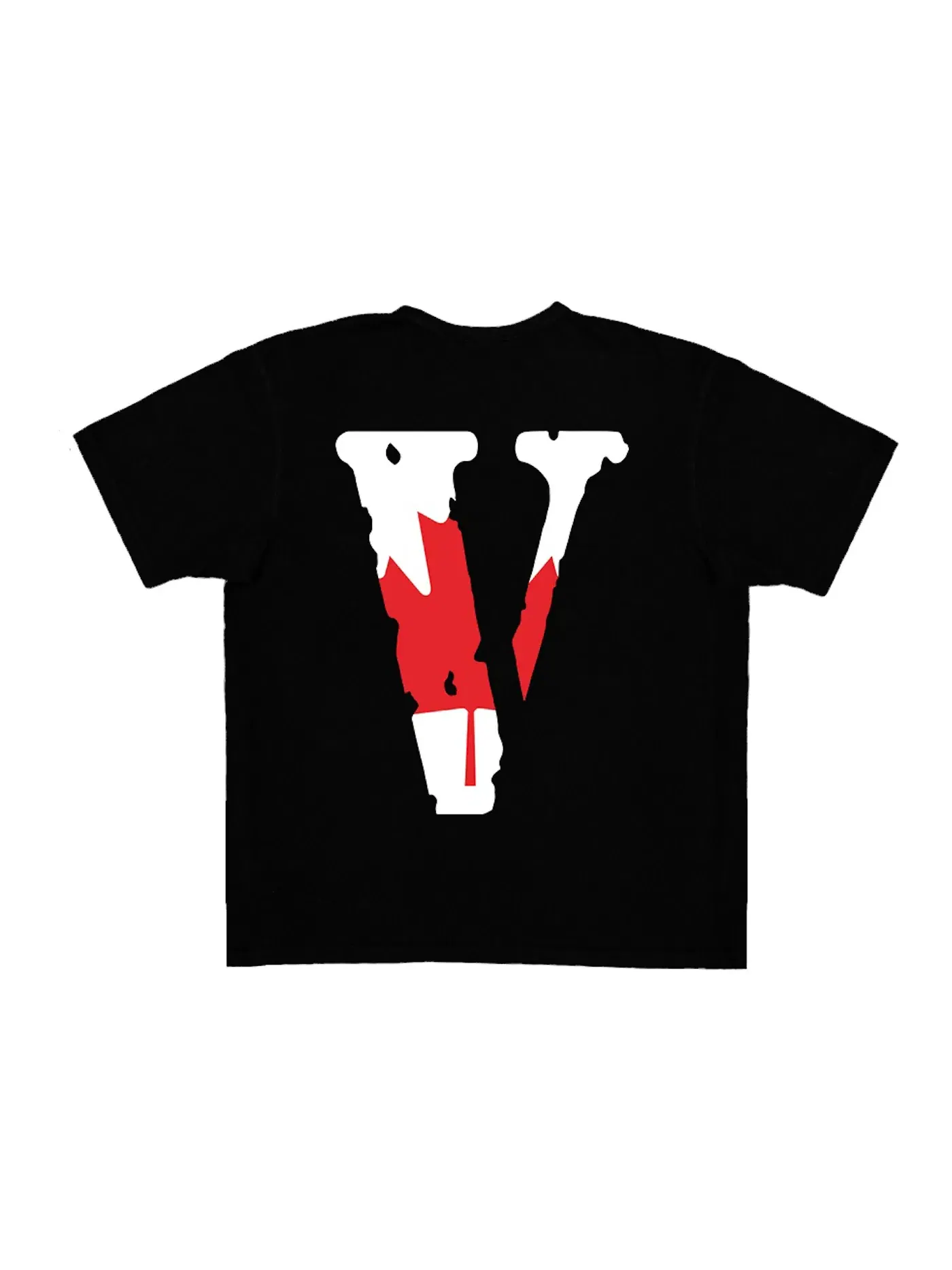 Мужская футболка с принтом Vlone — изображение 2 из 2, черный