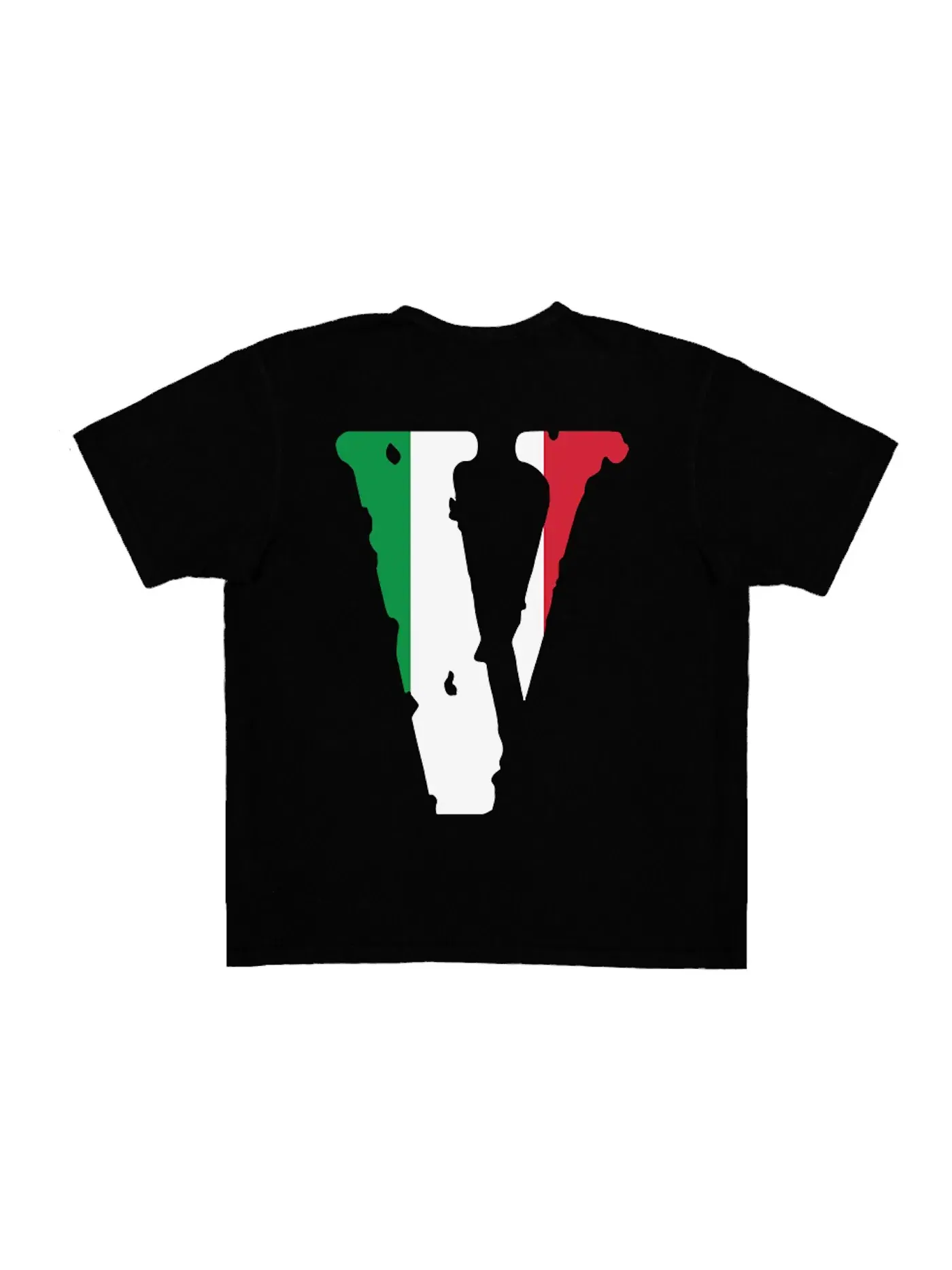 Мужская футболка с принтом Vlone FRIENDS ITA T-shirt — изображение 2 из 2, черный