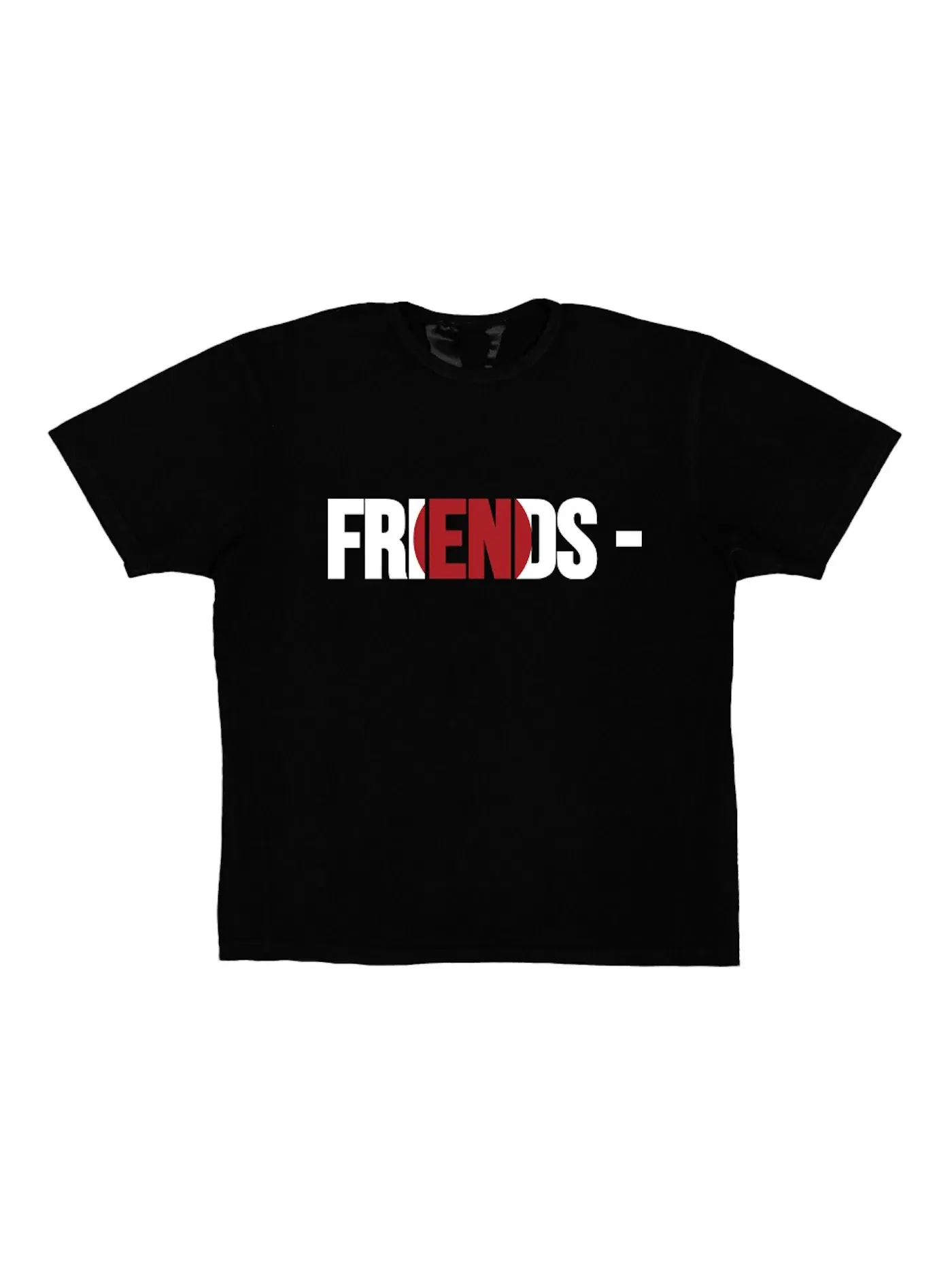 Мужская футболка с принтом FRIENDS JPN Vlone — изображение 1 из 2, черный
