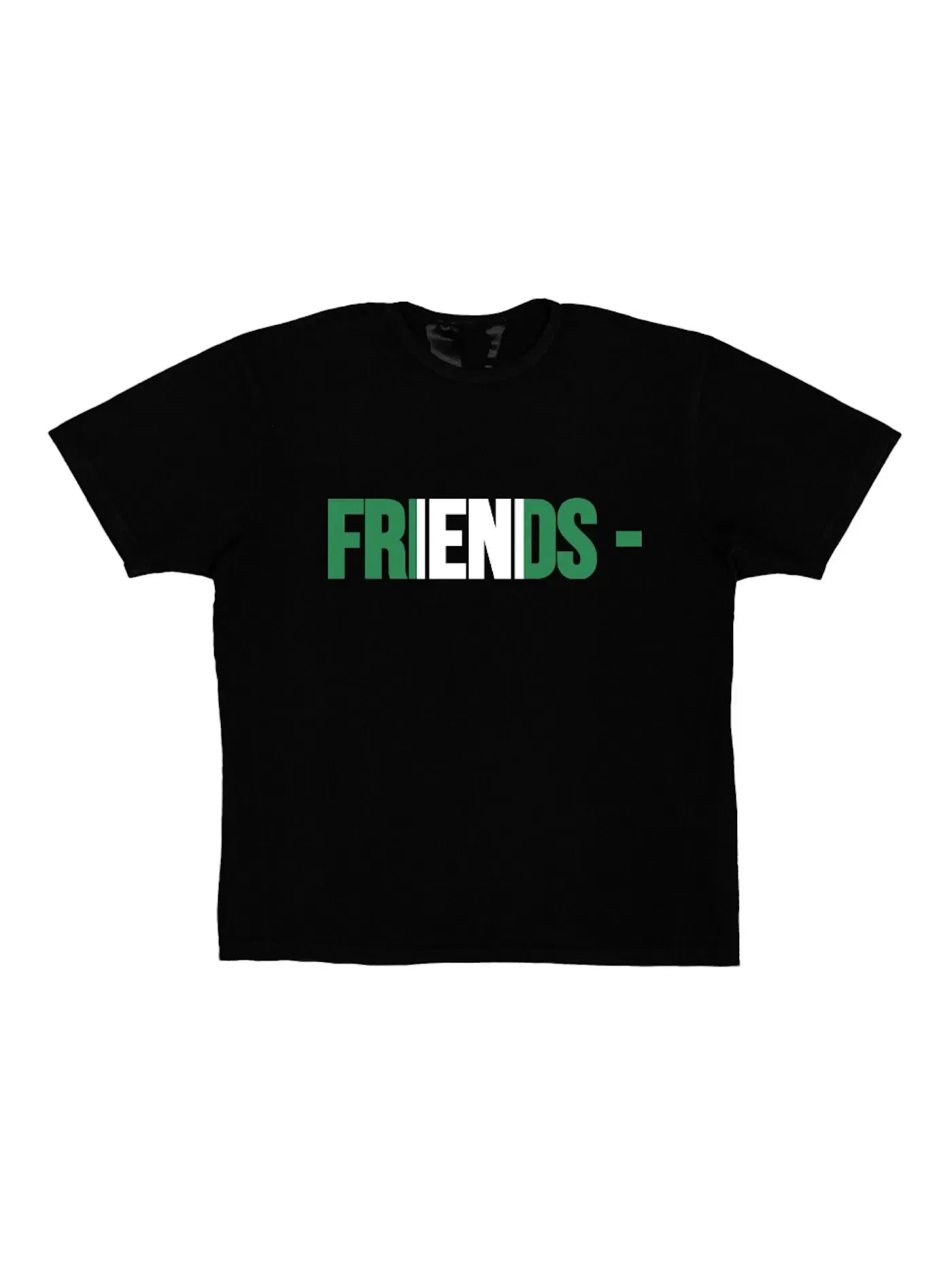 Мужская футболка с принтом Vlone FRIENDS NGA — изображение 1 из 2, черный