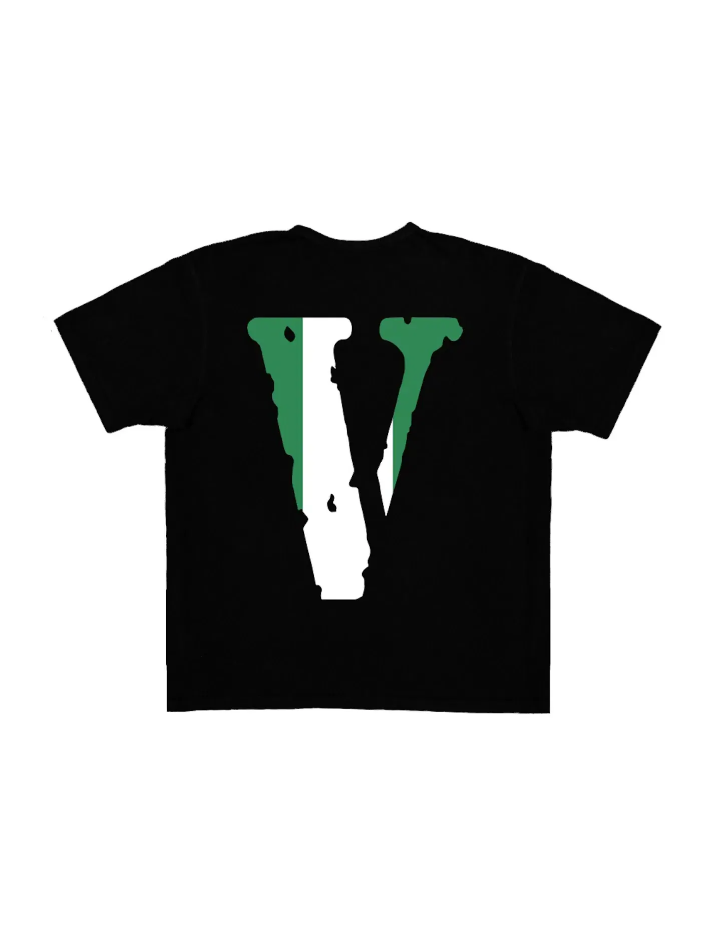 Мужская футболка с принтом Vlone FRIENDS NGA — изображение 2 из 2, черный