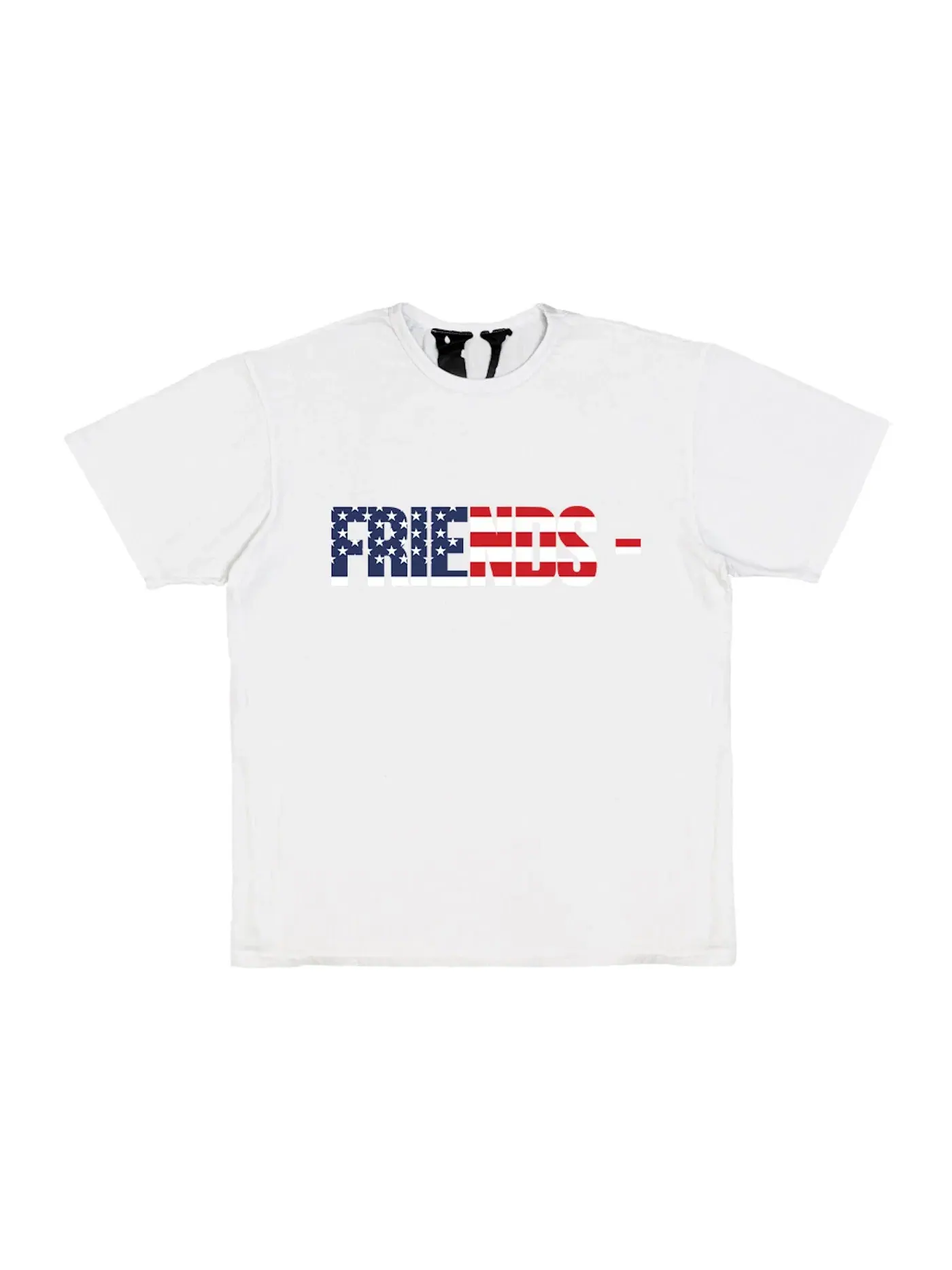 Мужская футболка с принтом Vlone Friends USA — изображение 1 из 2, белый