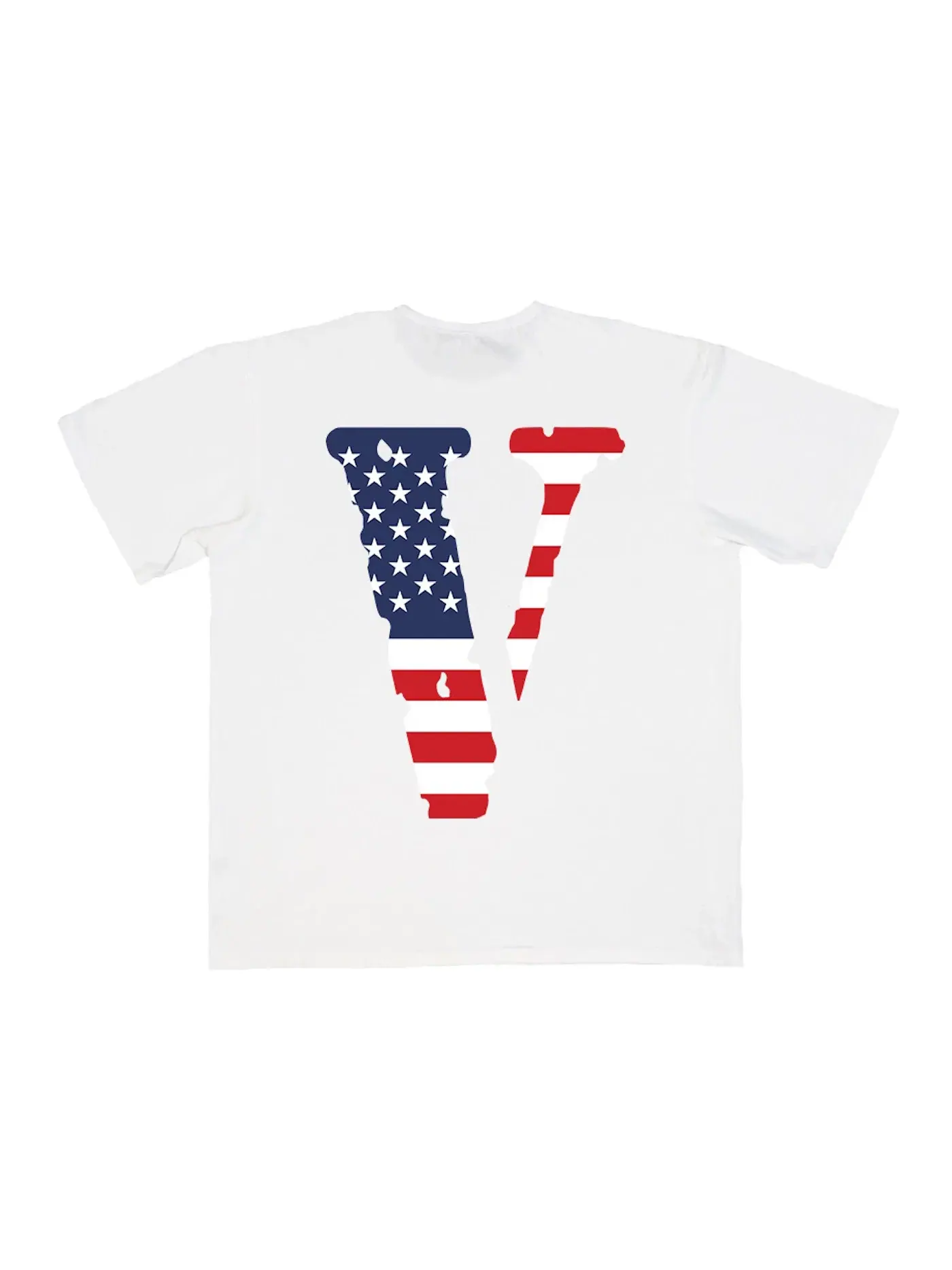 Мужская футболка с принтом Vlone Friends USA — изображение 2 из 2, белый