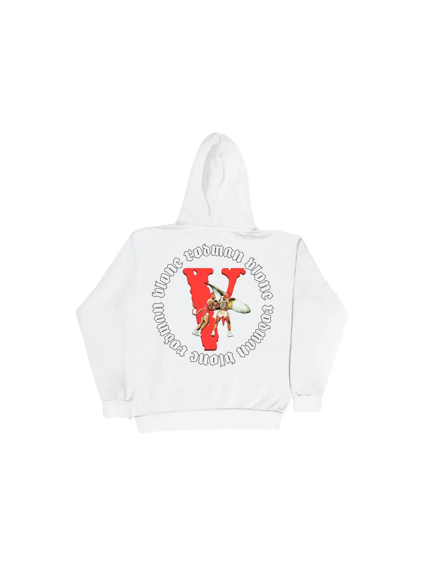 Мужской худи с принтом Vlone Rodman Devil Hoodie — изображение 2 из 2, белый