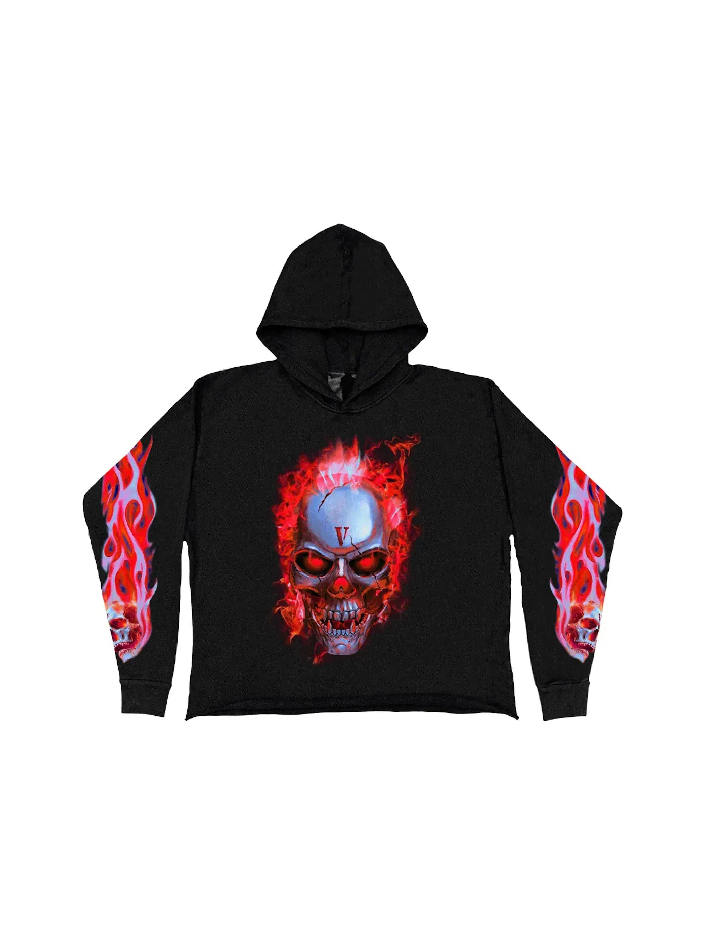 Мужская худи с принтом Vlone Hoodie — изображение 1 из 1, черный