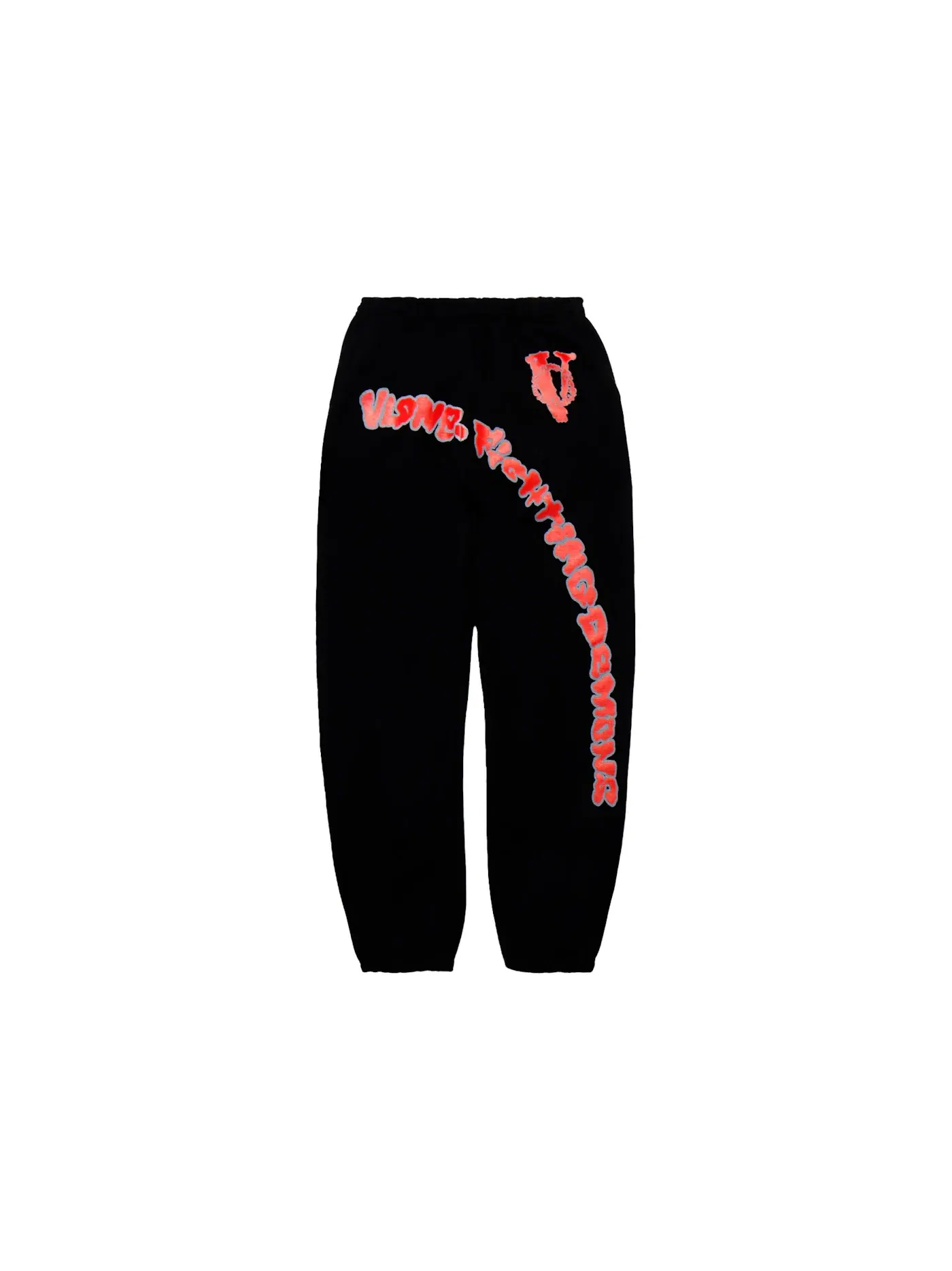 Мужские спортивные штаны с принтом Juice Wrld x Vlone Circle Sweatpant — изображение 1 из 2, черный