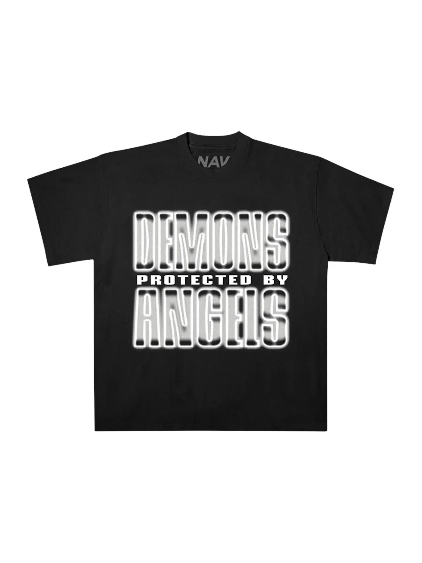 Мужская футболка с принтом Vlone X Nav DPBA Box Set 003 XO T-Shirt Vlone — изображение 2 из 3, черный