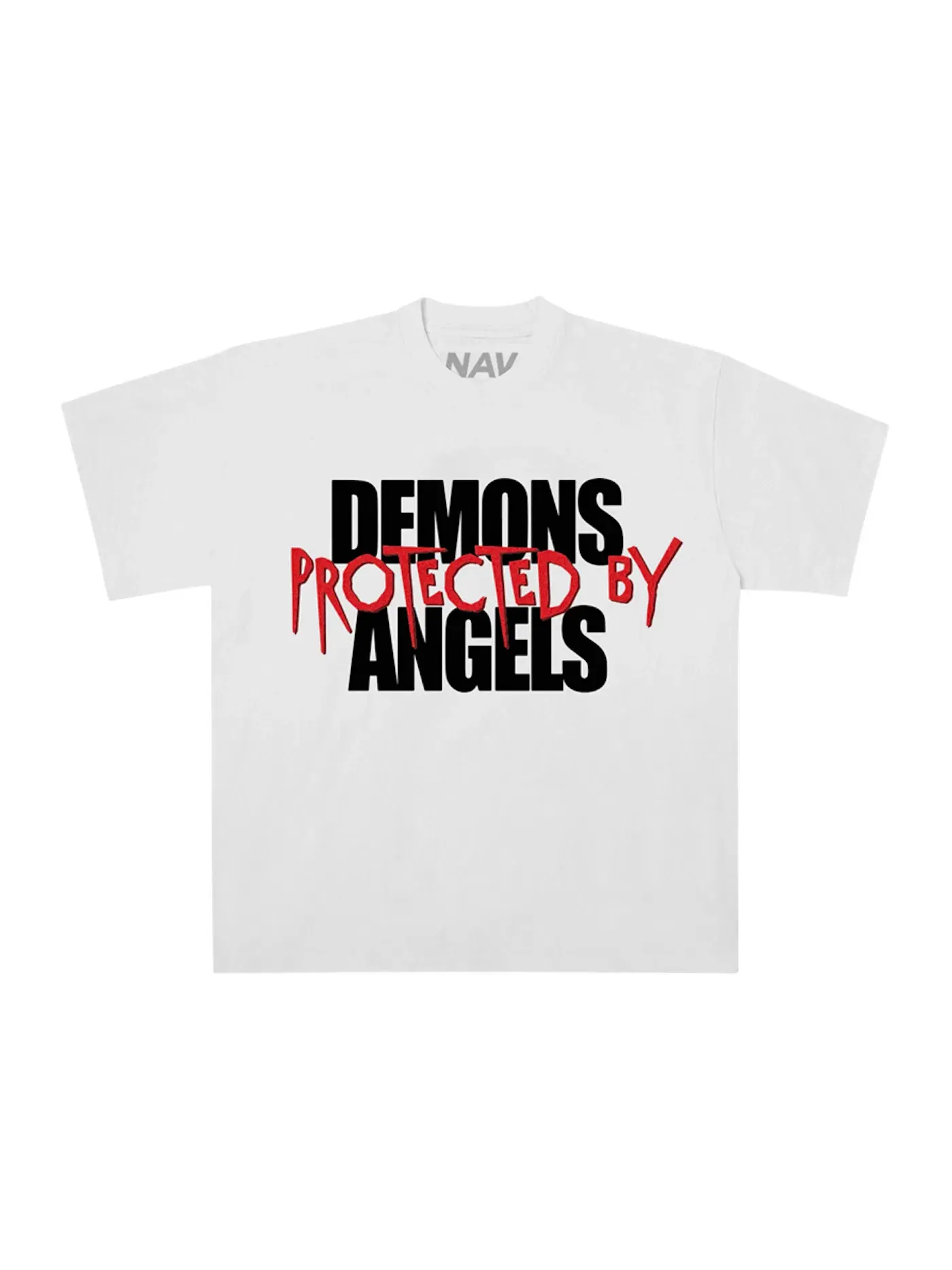 Мужская футболка с принтом Vlone x Nav DPBA Box Set 004 Glow T-shirt Vlone — изображение 2 из 3, белый