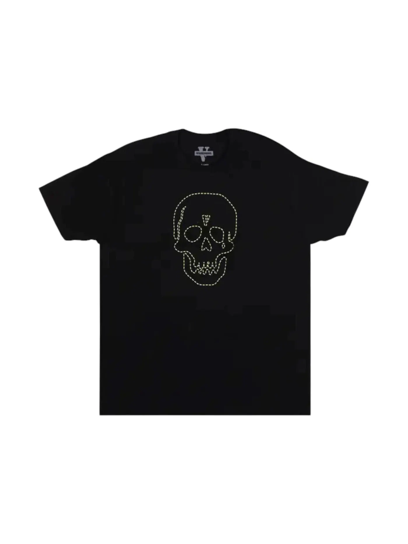 Мужская футболка с принтом Vlone x Neighborhood Tee Vlone — изображение 1 из 1, черный/зеленый