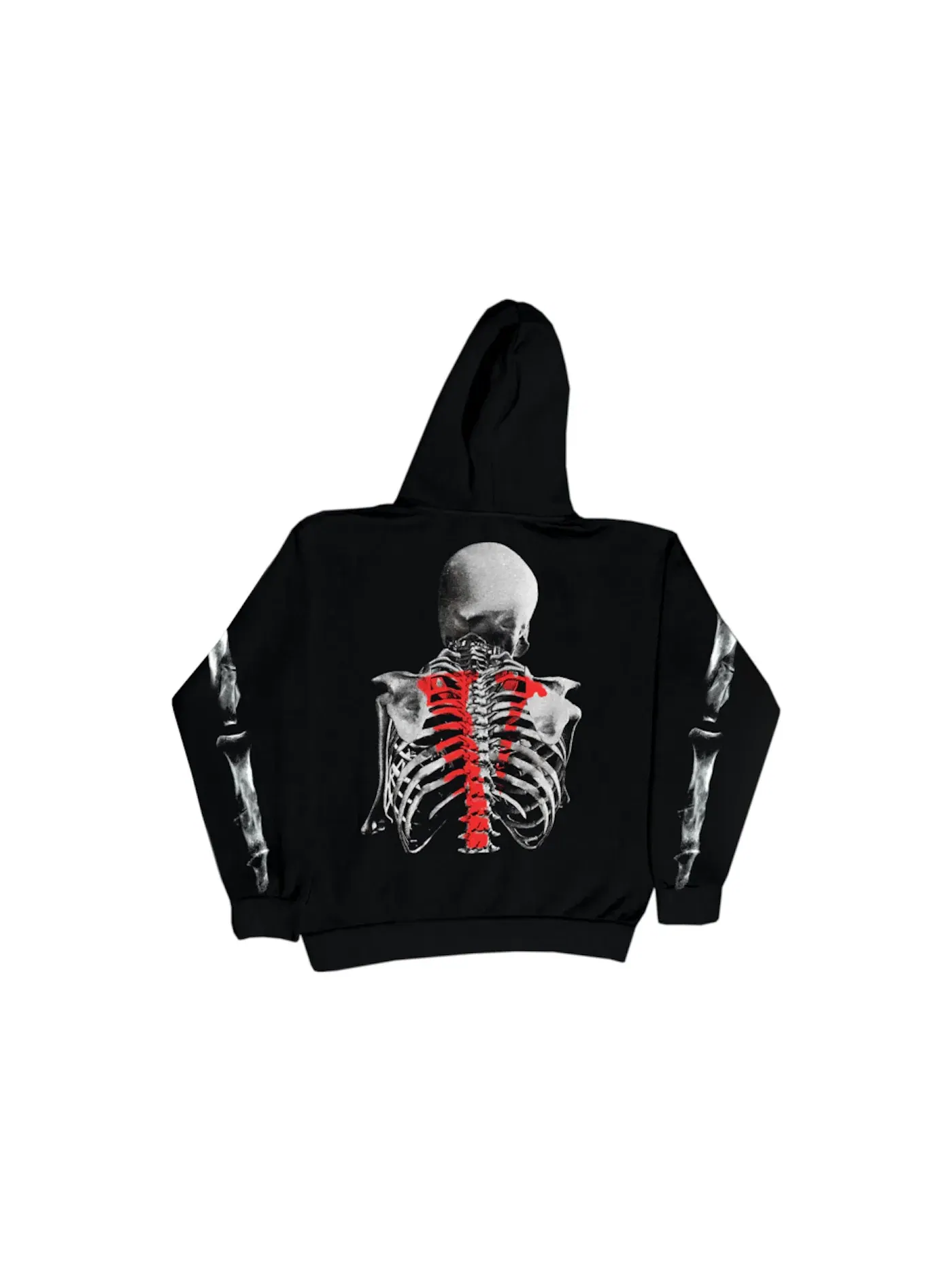 Мужская худи с принтом Bones Vlone — изображение 1 из 2, черный