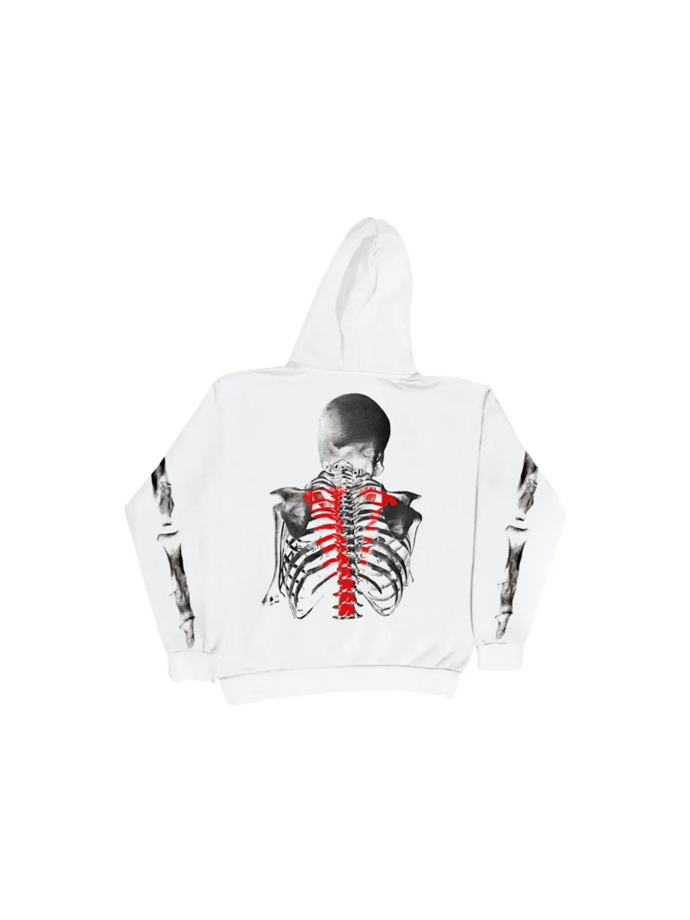 Мужской худи с принтом Bones Hoodie Vlone — изображение 1 из 2, белый