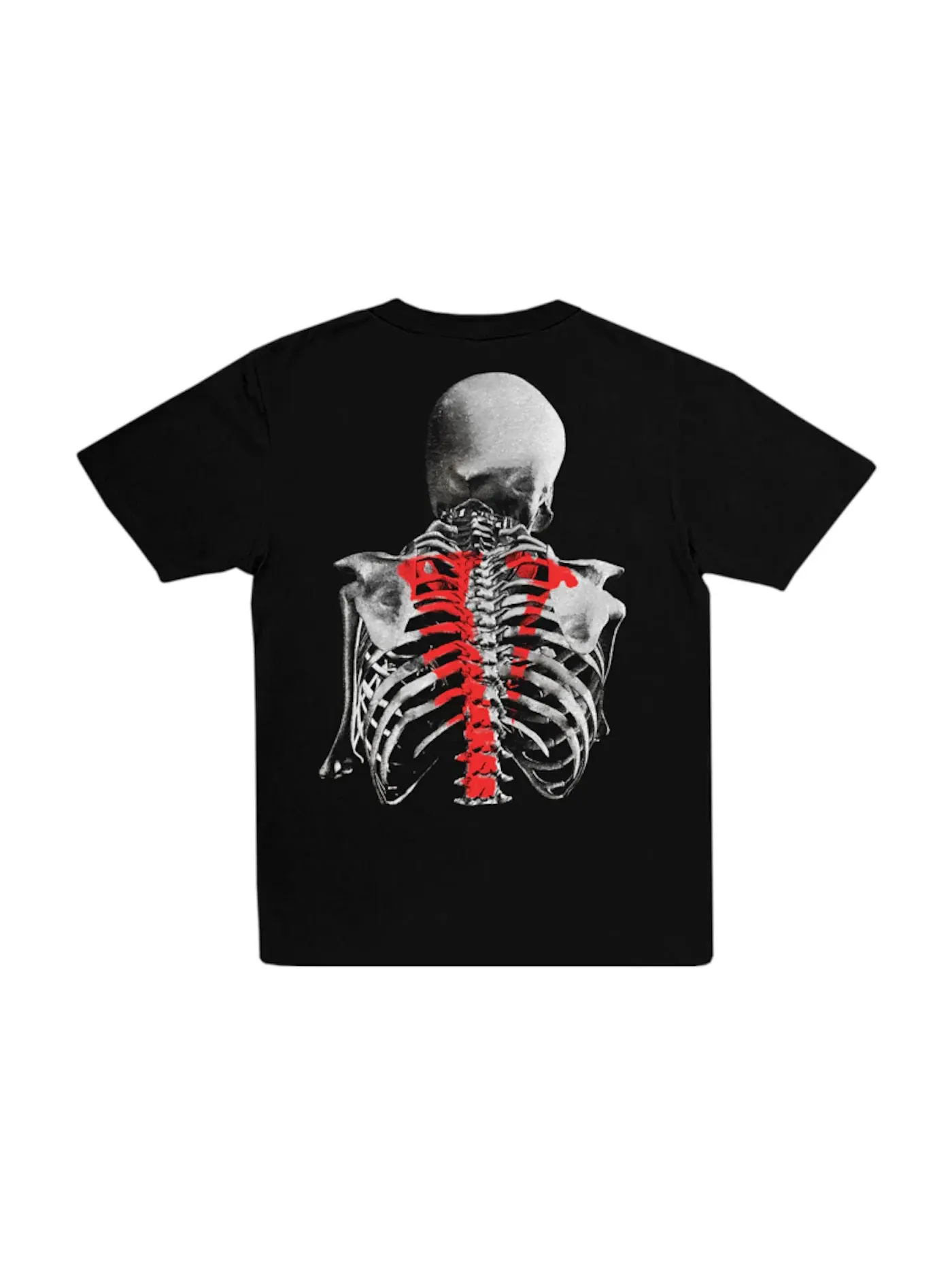 Мужская футболка с принтом Bones T-shirt Vlone — изображение 1 из 1, черный