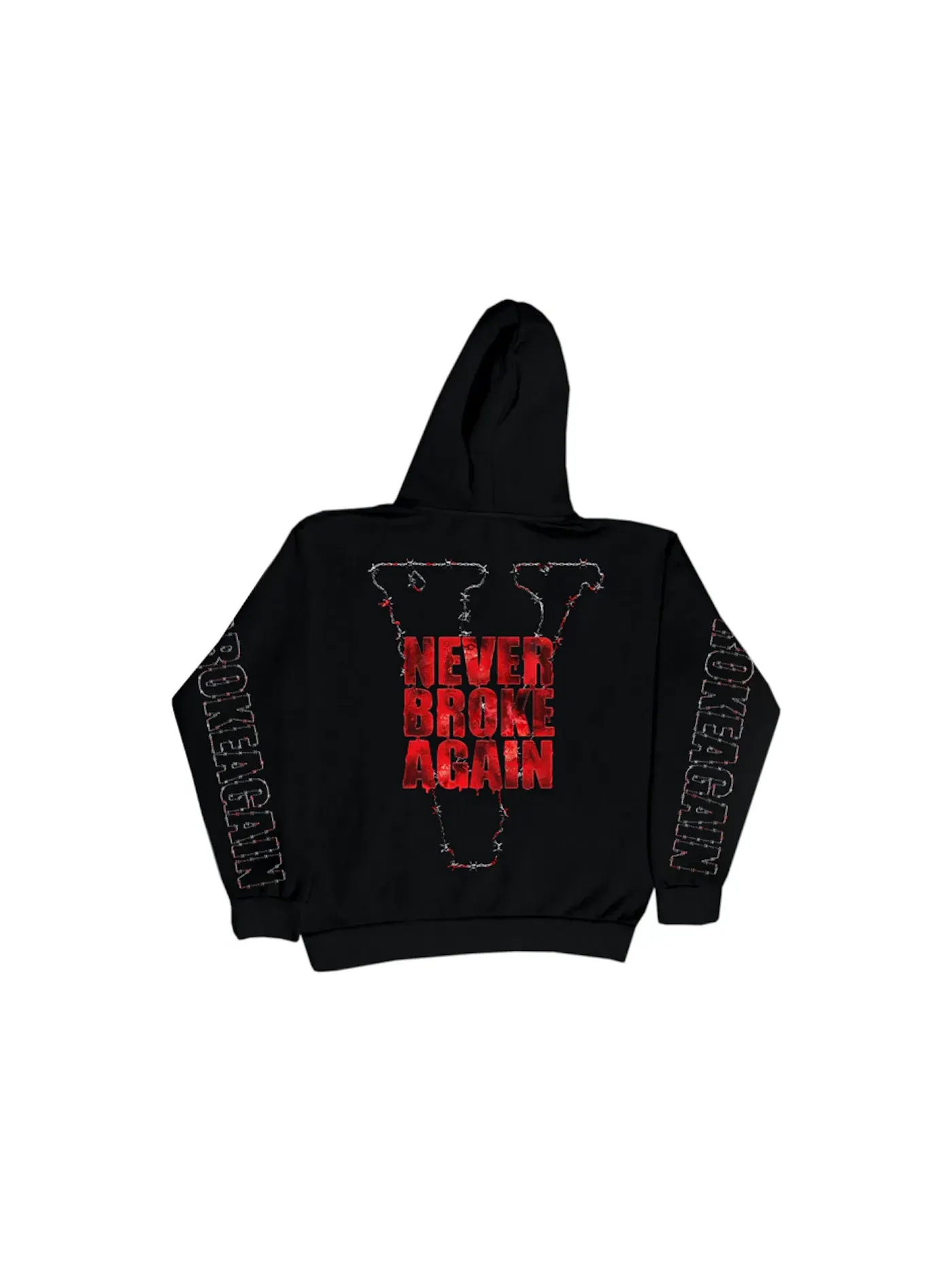 Мужской худи с принтом Vlone Hoodie — изображение 1 из 2, черный