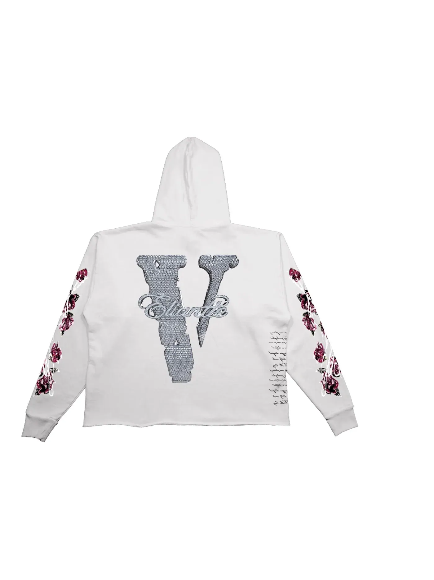 Мужская худи с принтом Vlone Yamborghini Eliantte — изображение 2 из 2, белый