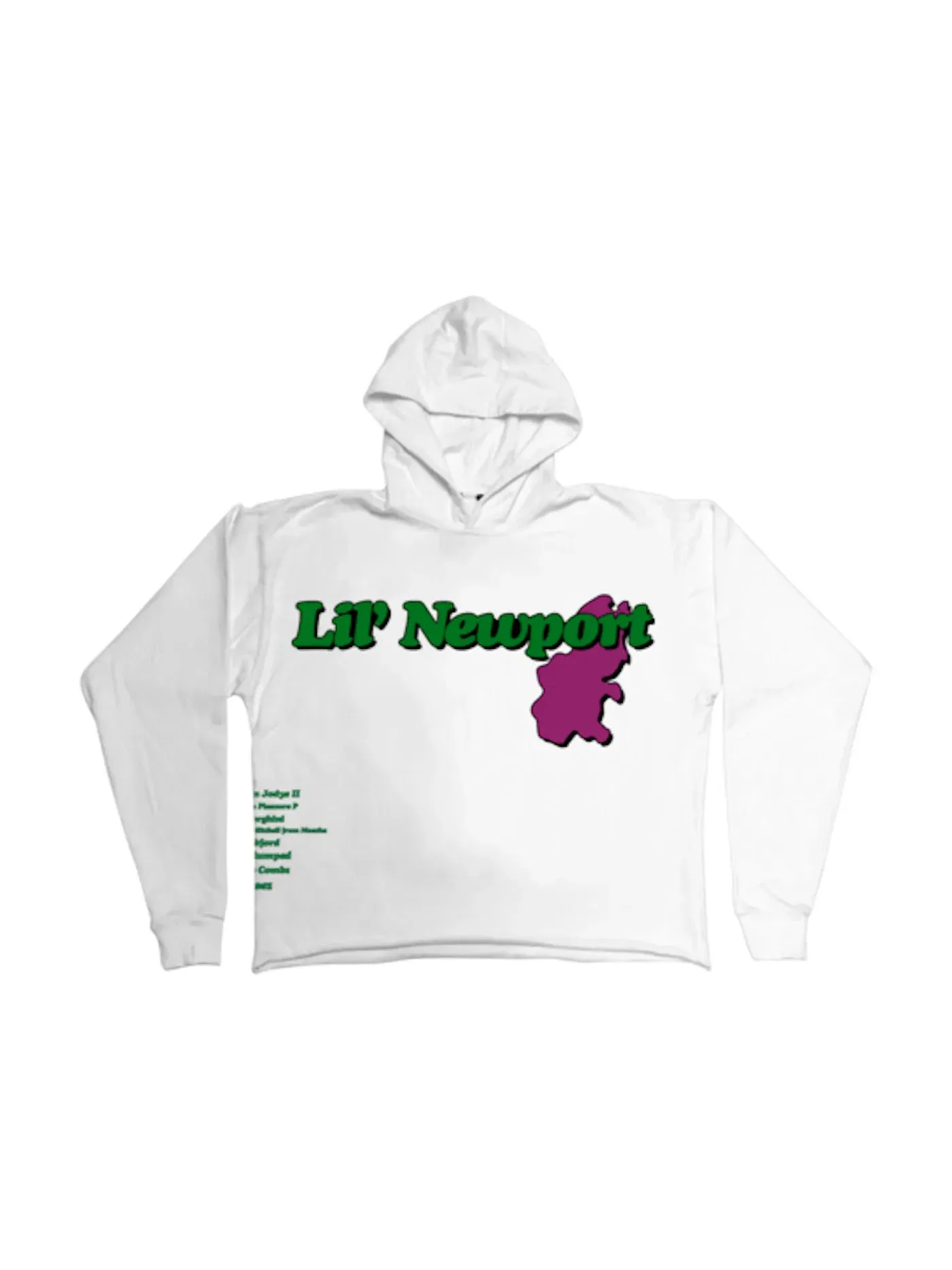 Мужской худи с принтом Vlone Hoodie — изображение 2 из 2, белый
